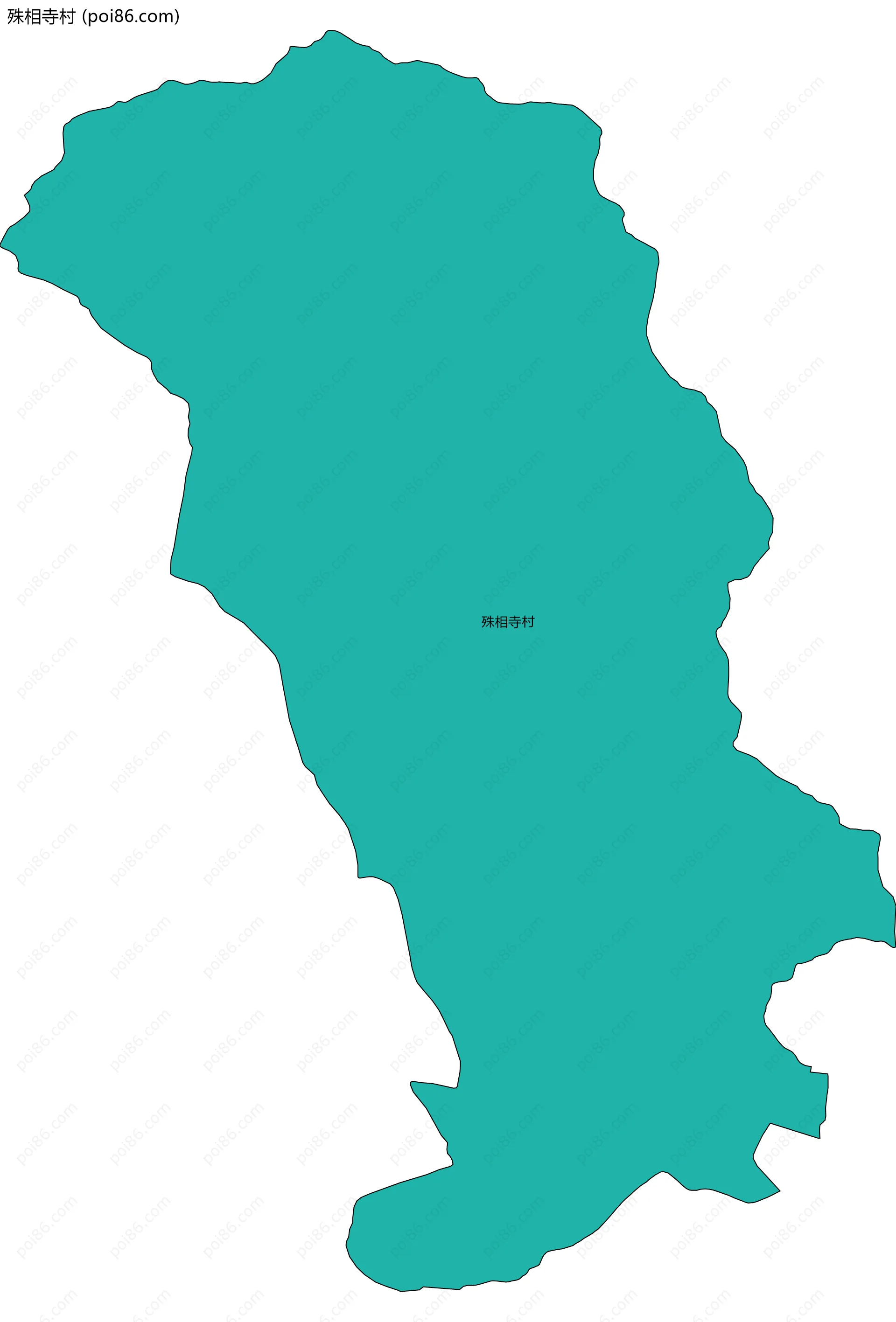 殊相寺村边界地图