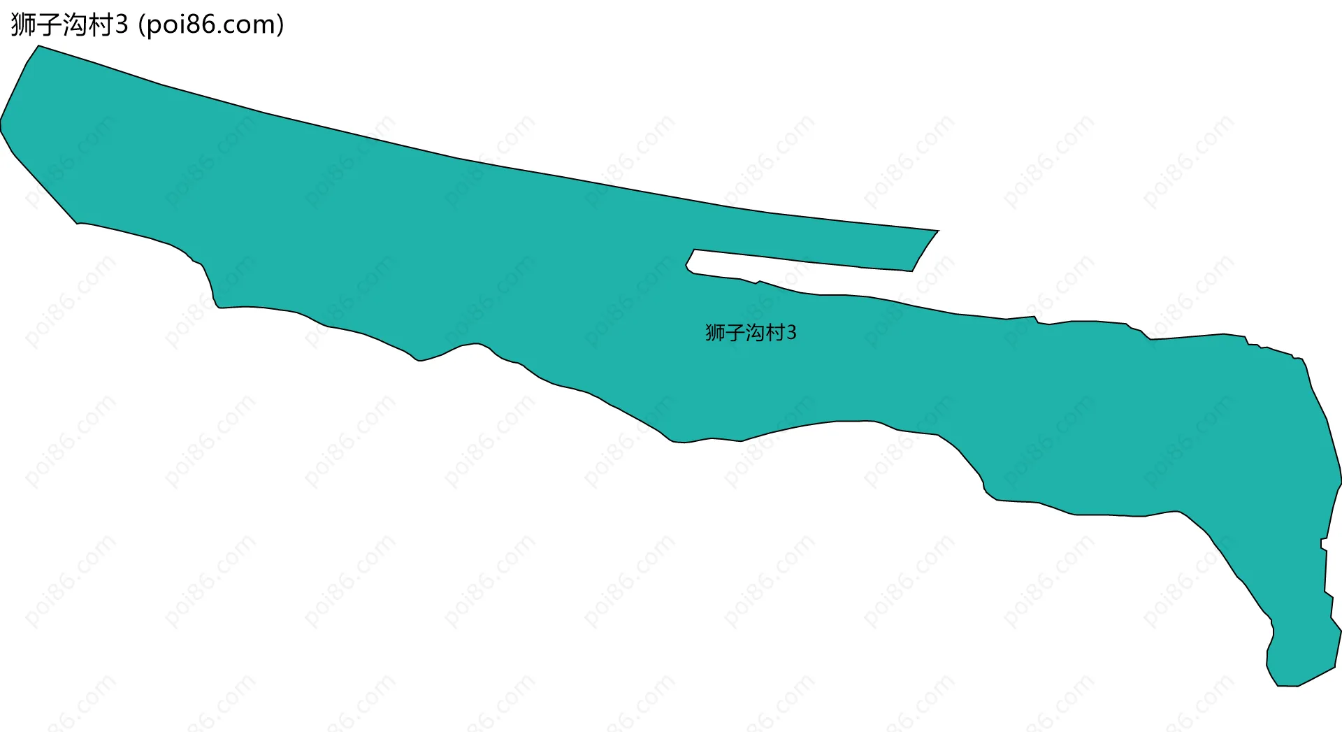狮子沟村3边界地图