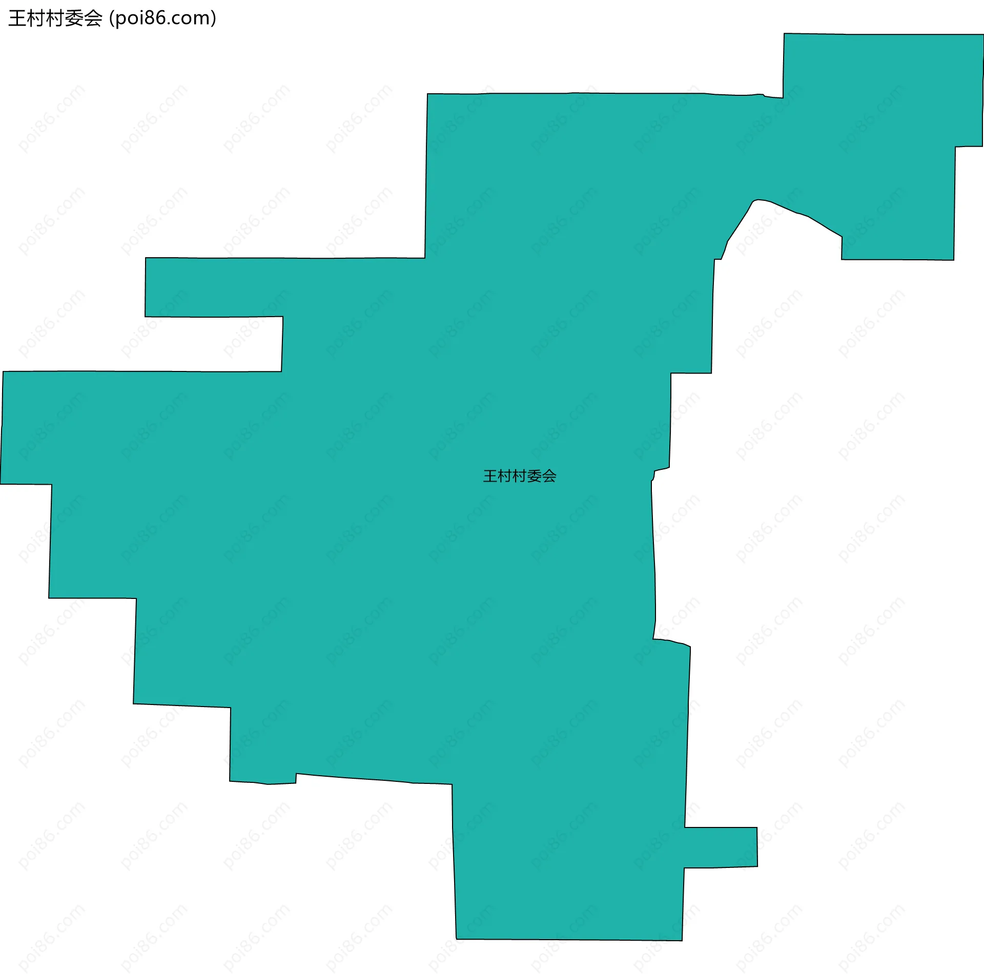 王村村委会边界地图