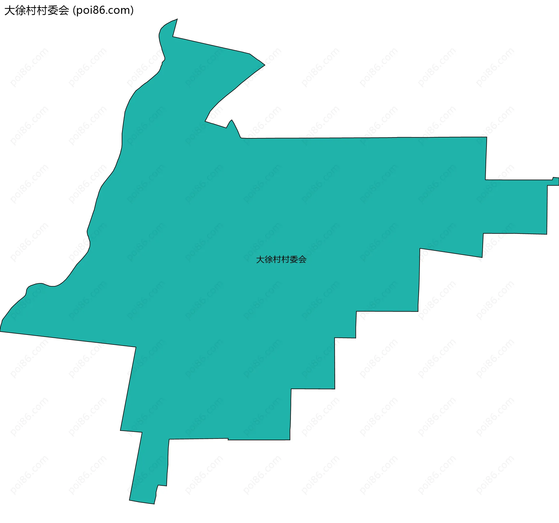 大徐村村委会边界地图
