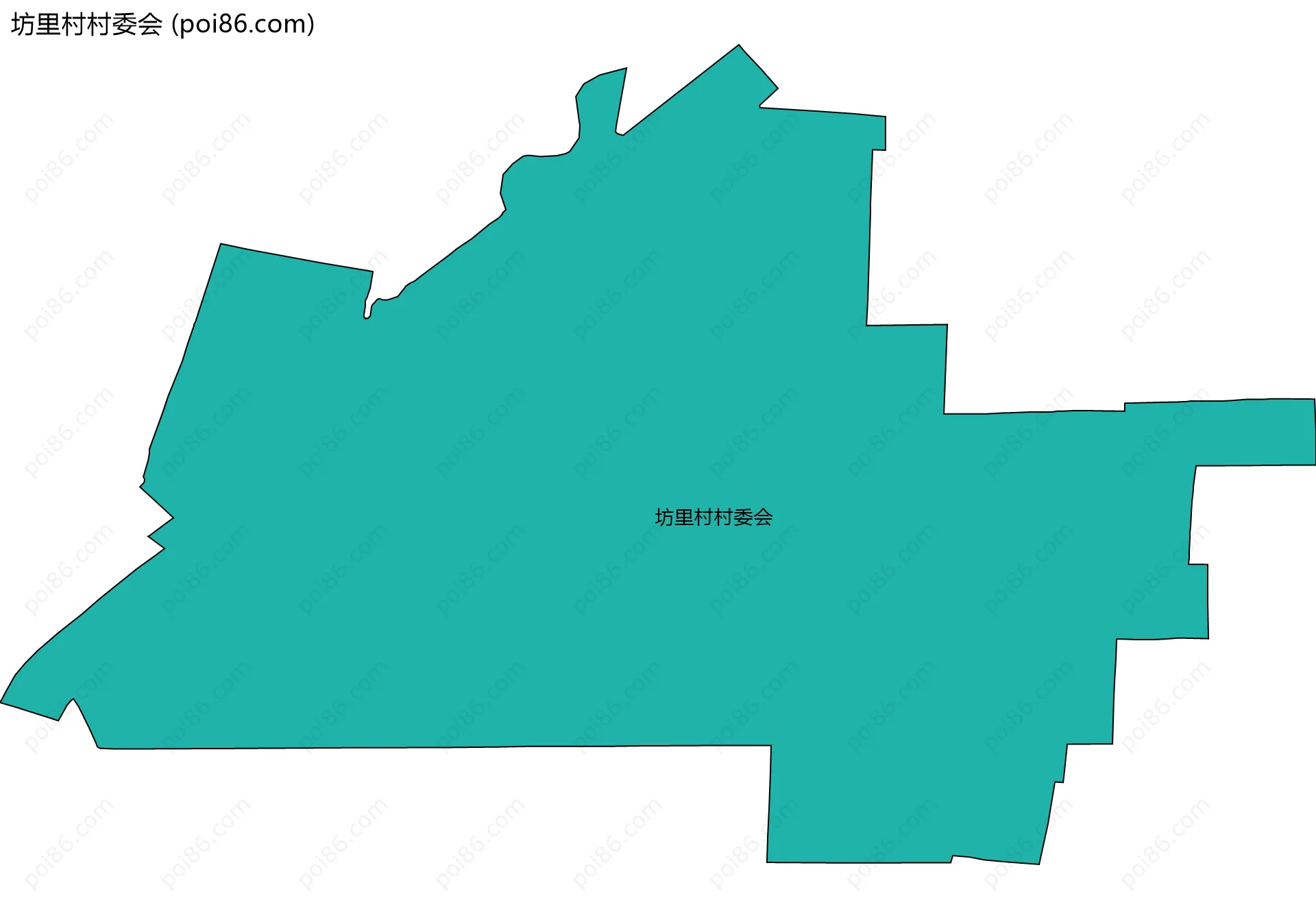 坊里村村委会边界地图