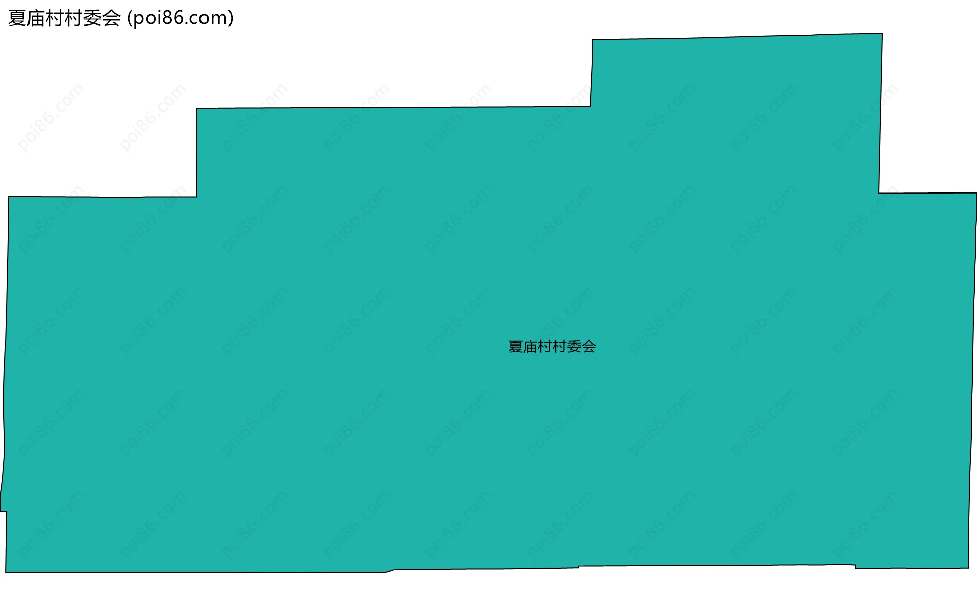 夏庙村村委会边界地图