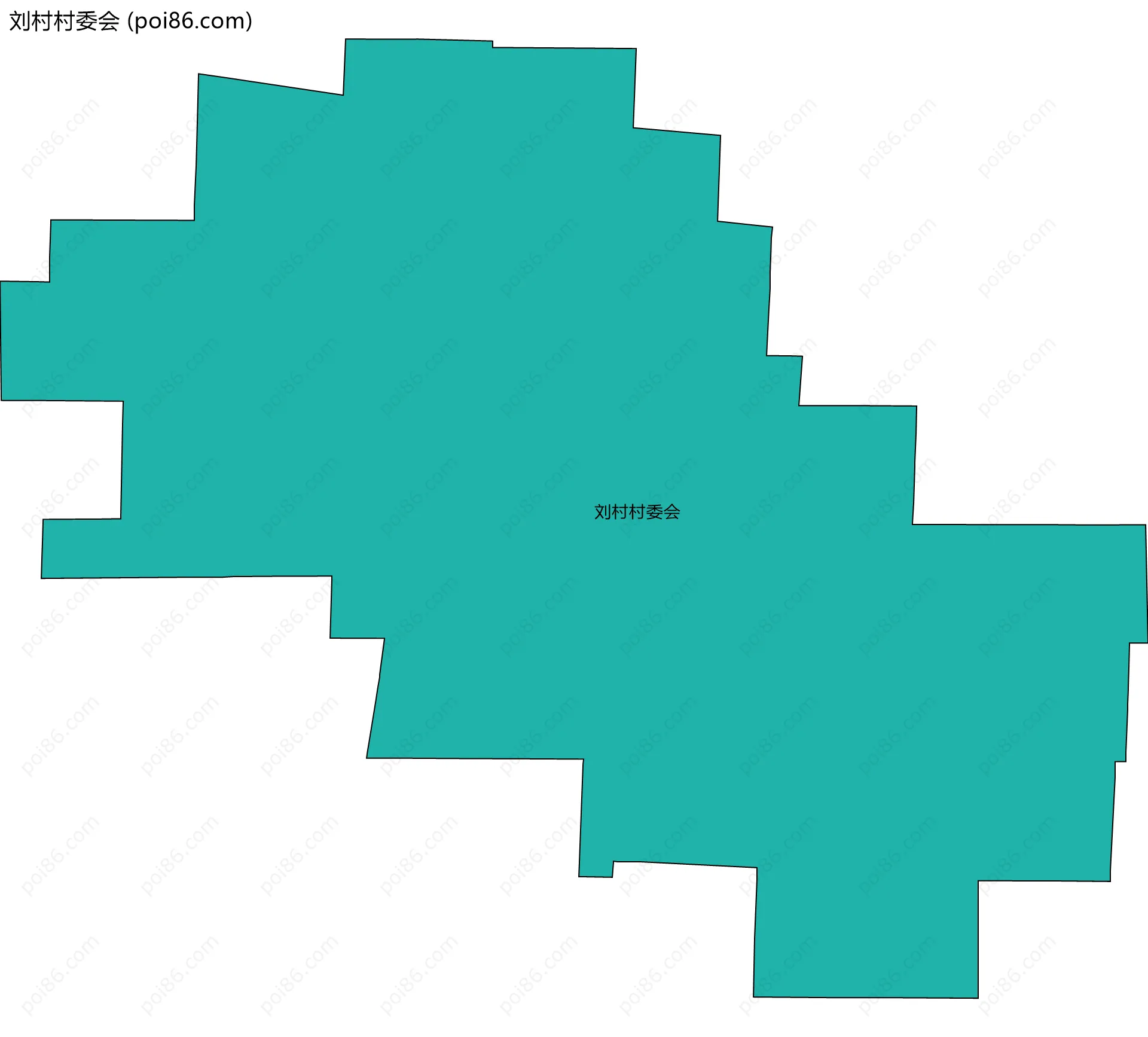 刘村村委会边界地图