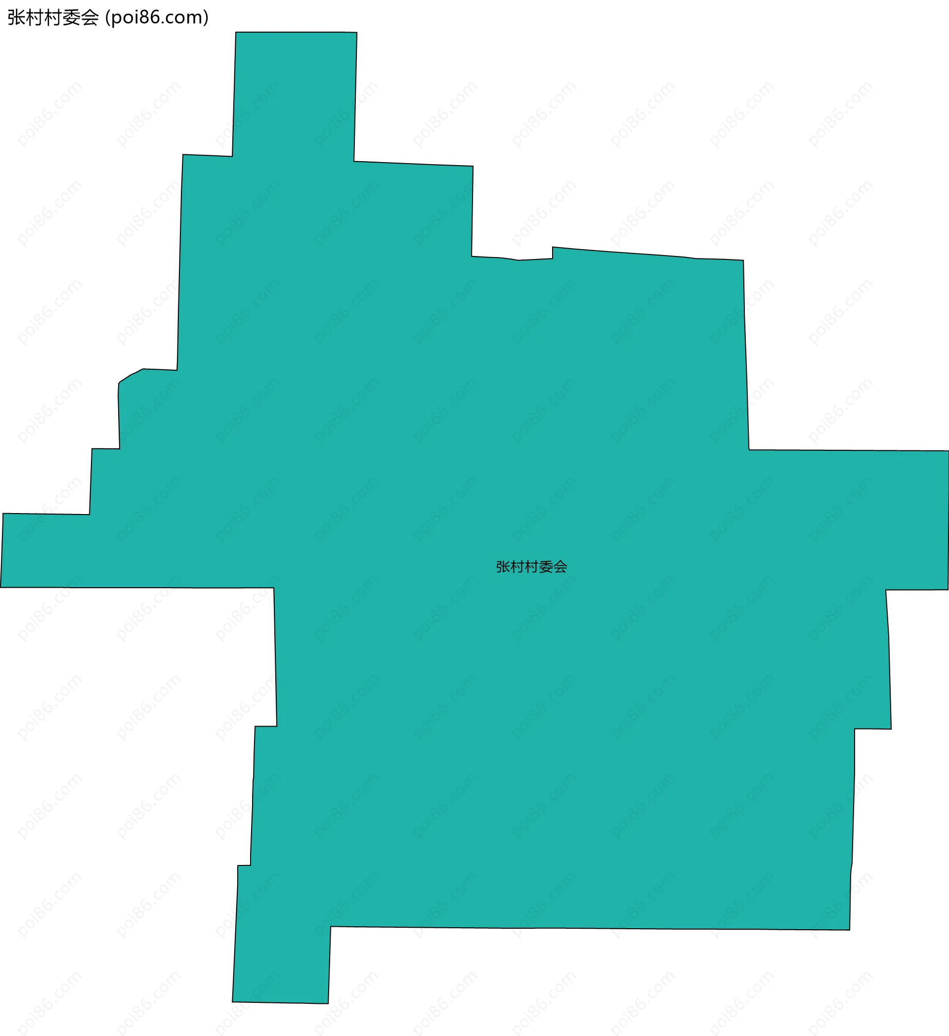 张村村委会边界地图