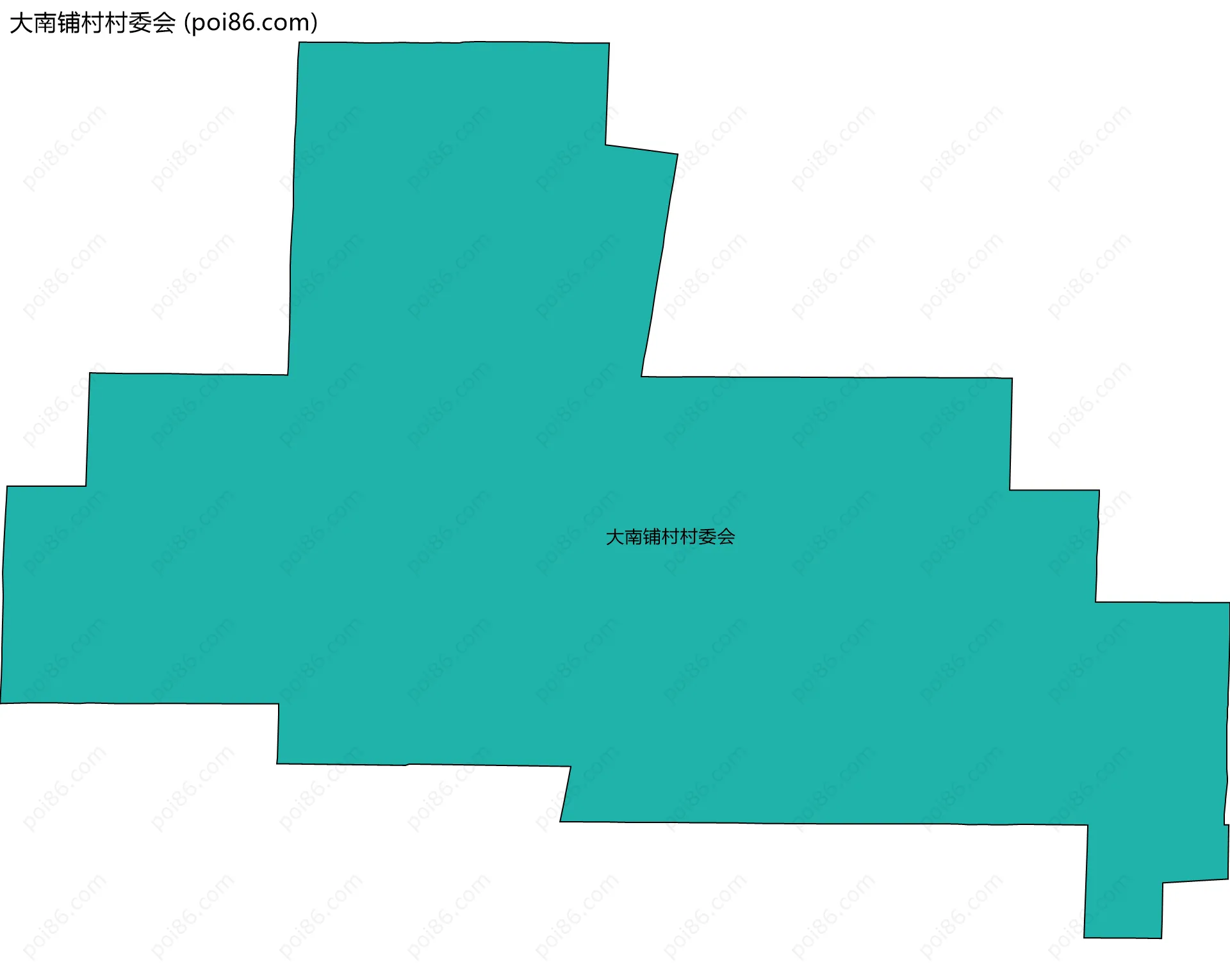 大南铺村村委会边界地图