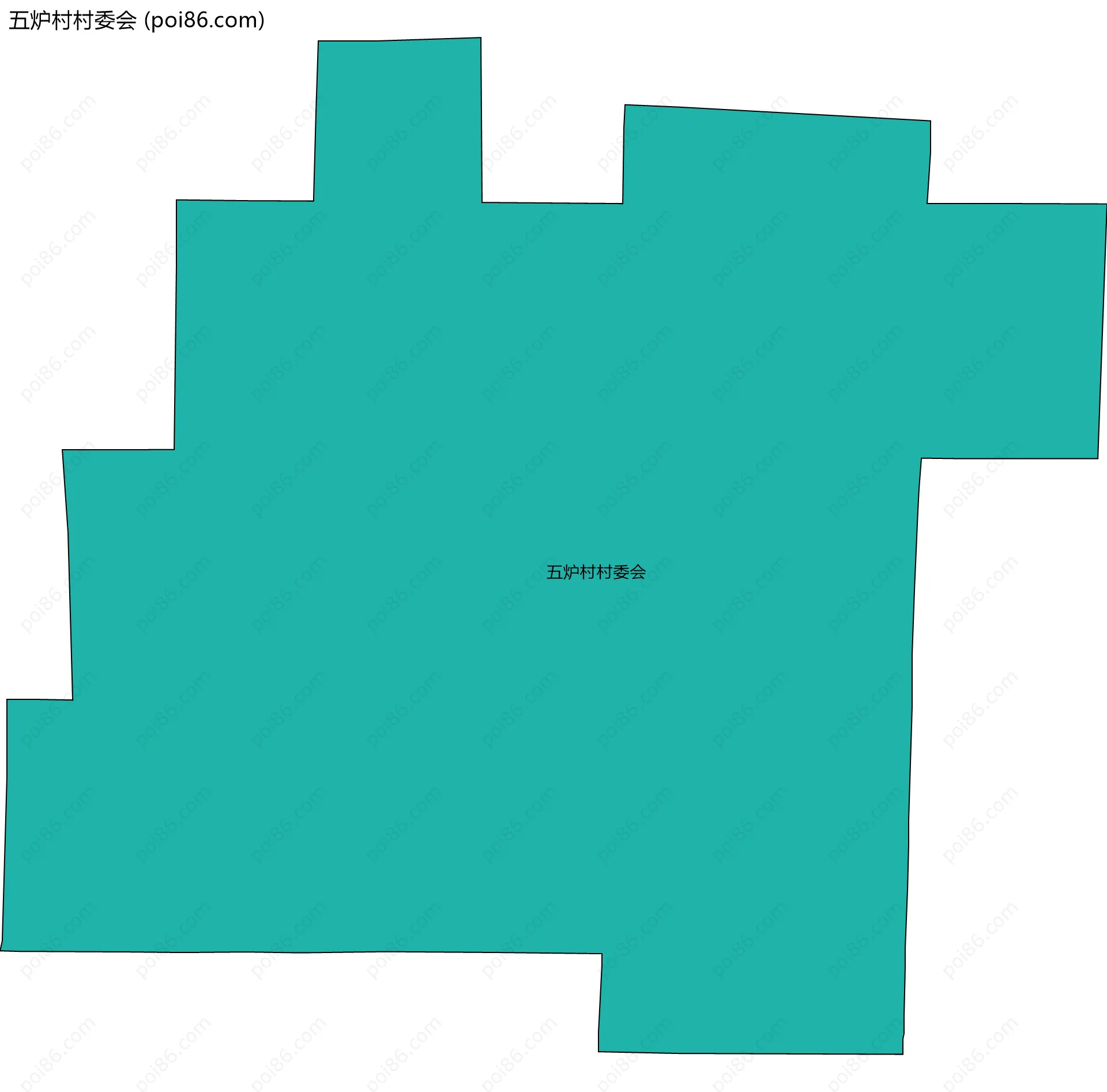 五炉村村委会边界地图