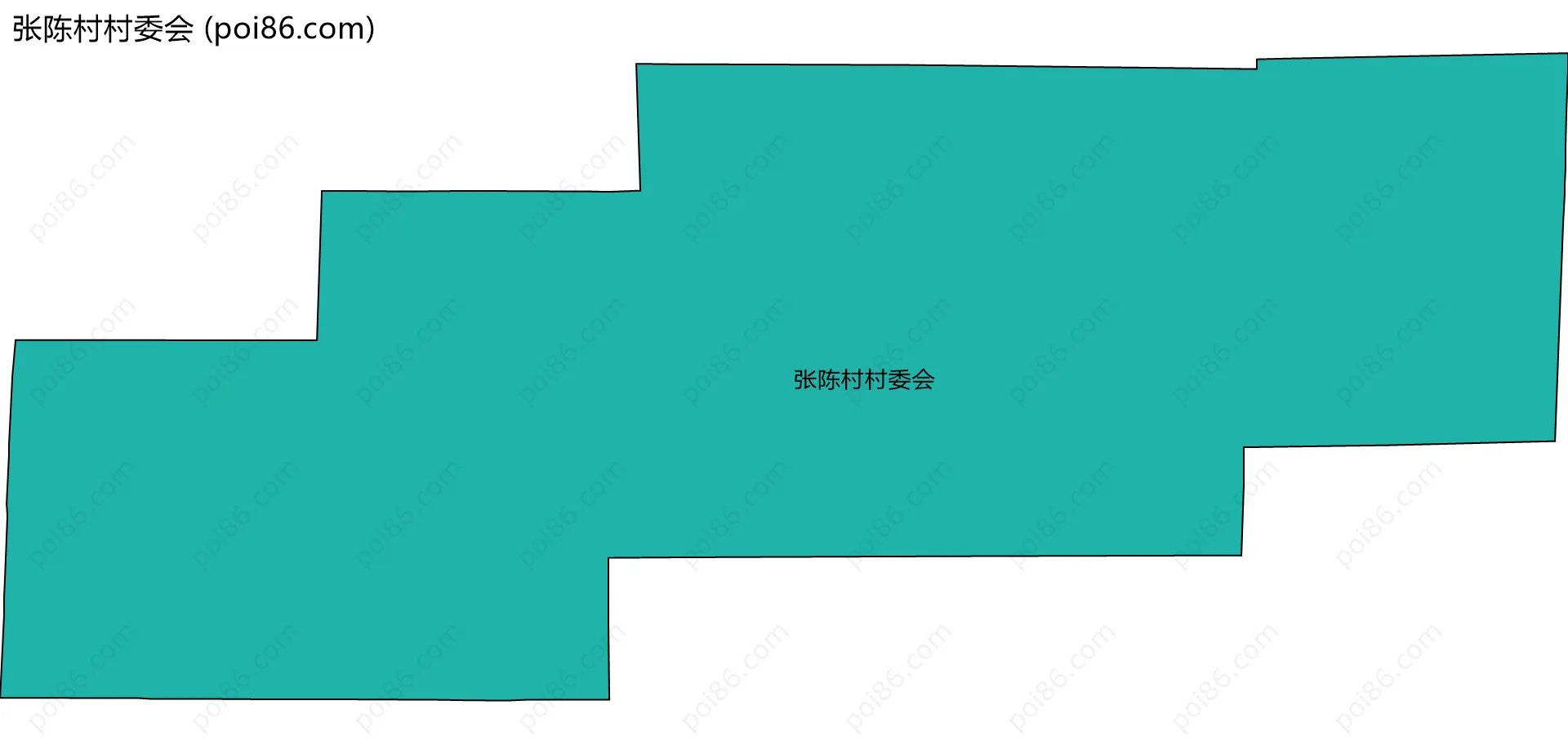 张陈村村委会边界地图