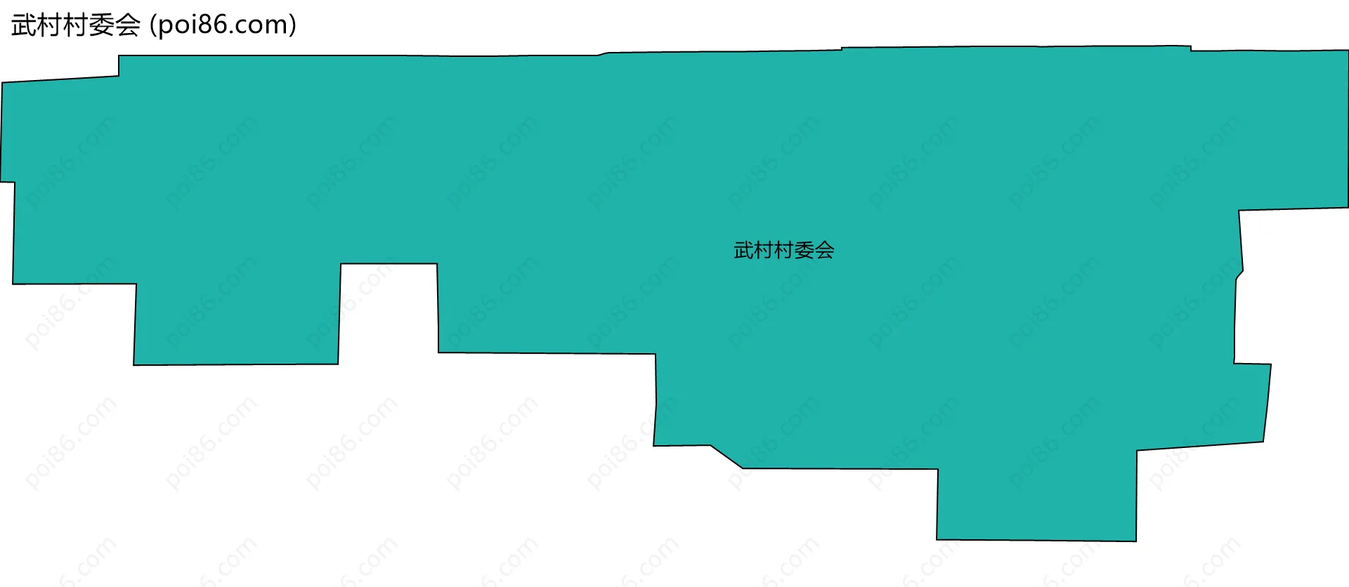 武村村委会边界地图