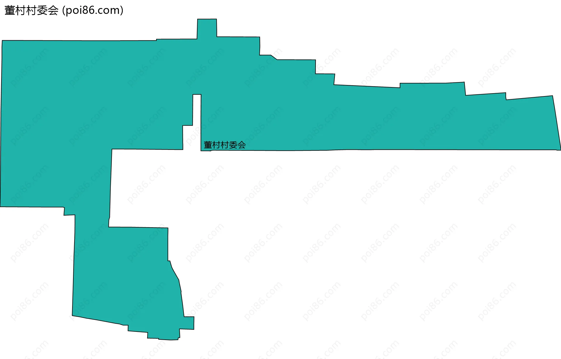 董村村委会边界地图