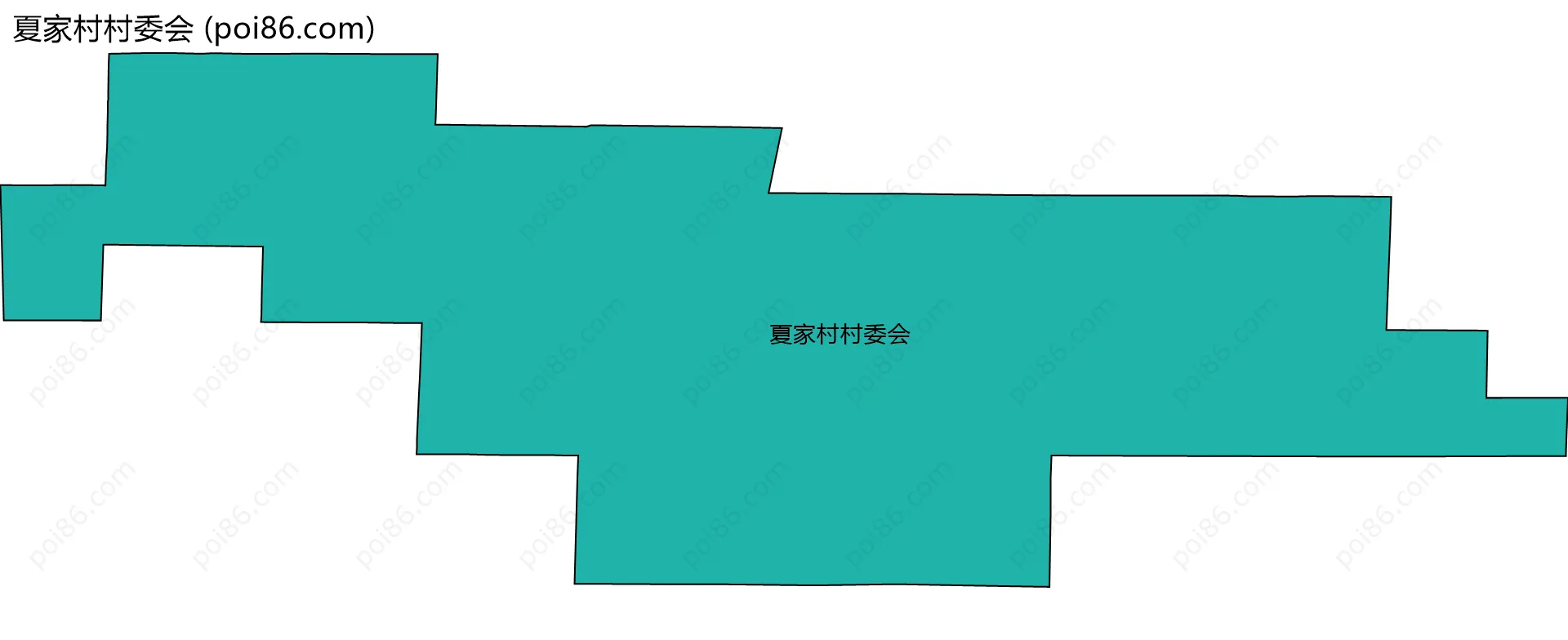 夏家村村委会边界地图