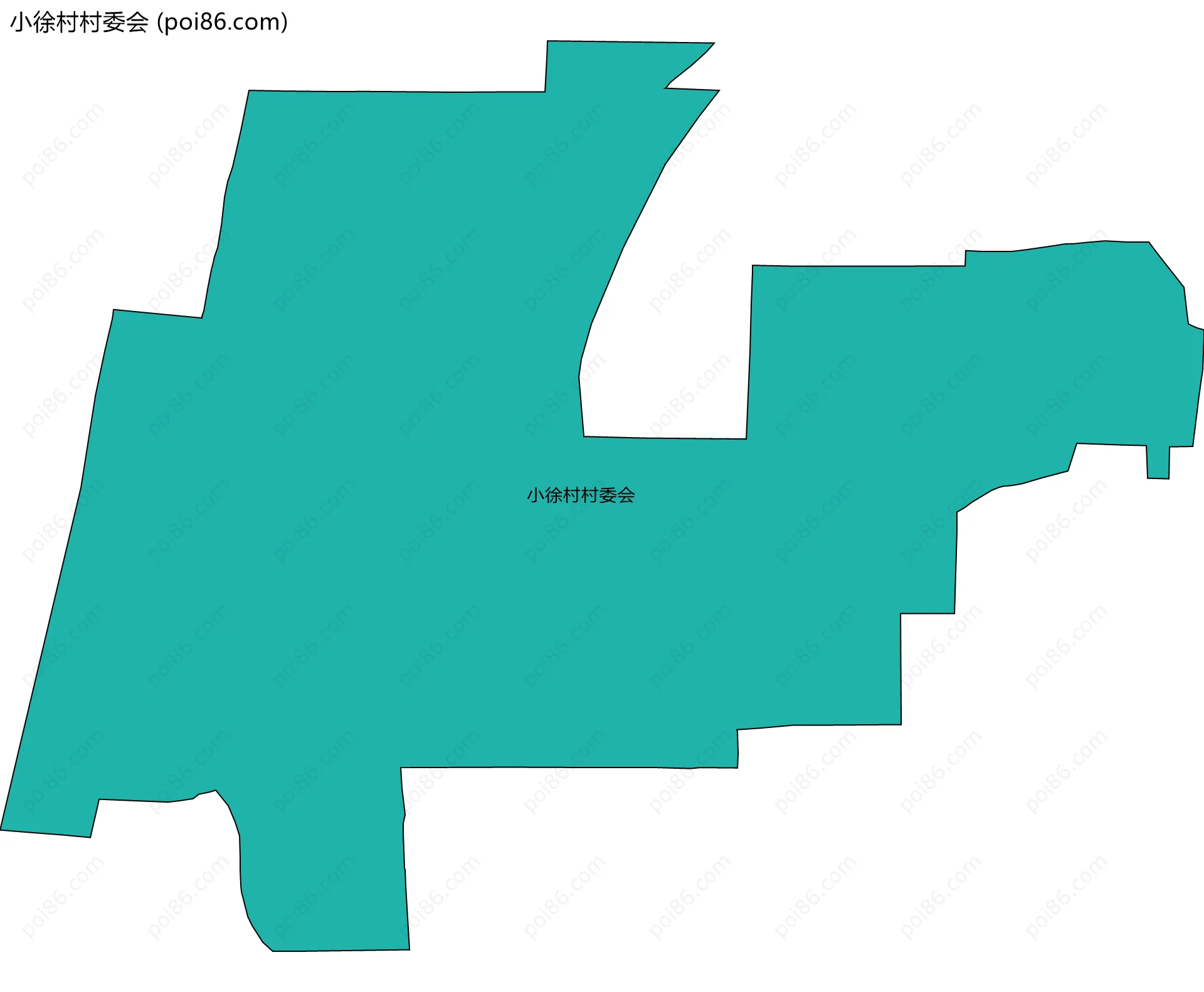 小徐村村委会边界地图