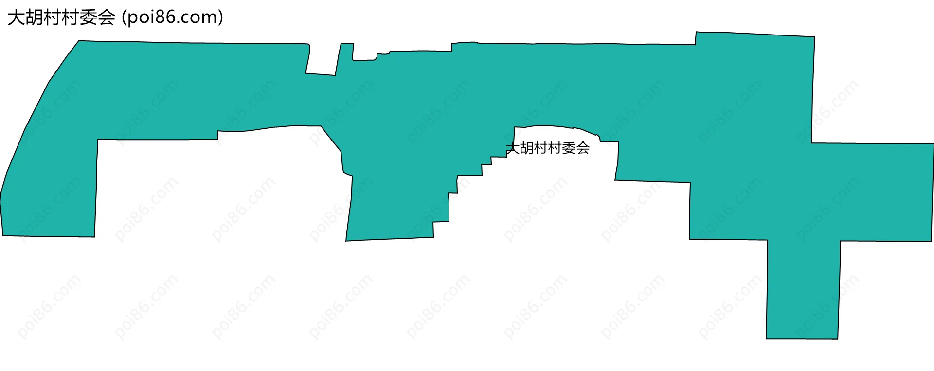 大胡村村委会边界地图