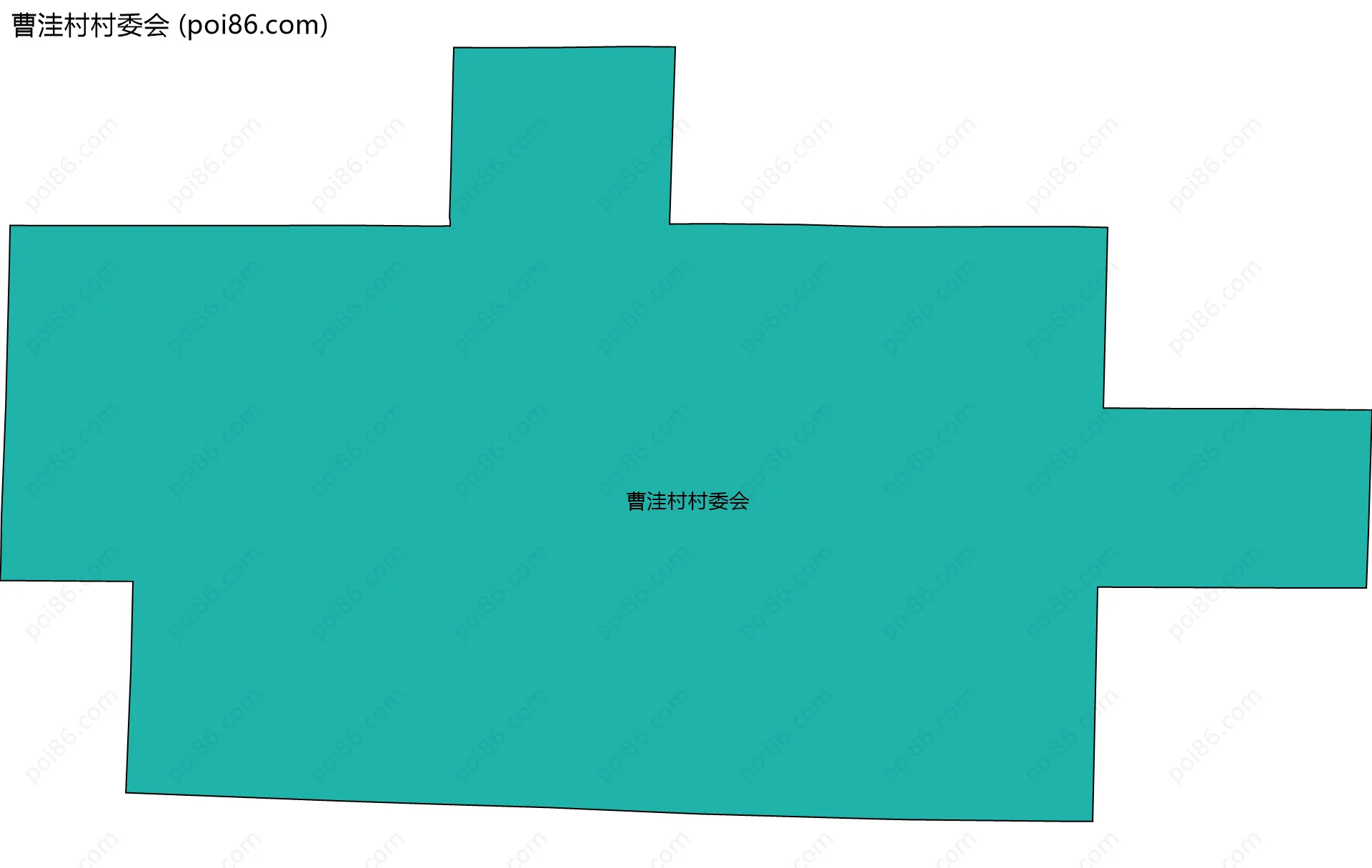 曹洼村村委会边界地图