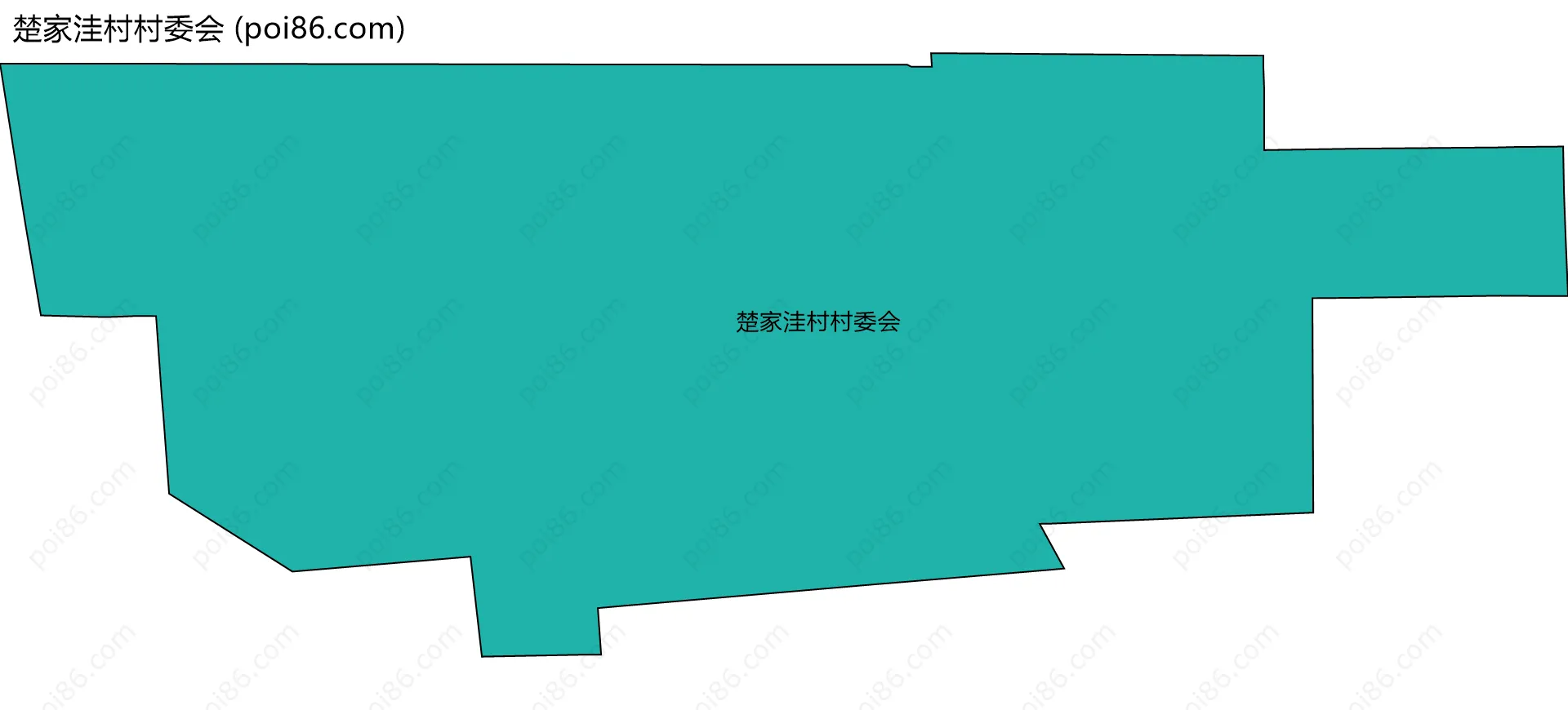 楚家洼村村委会边界地图