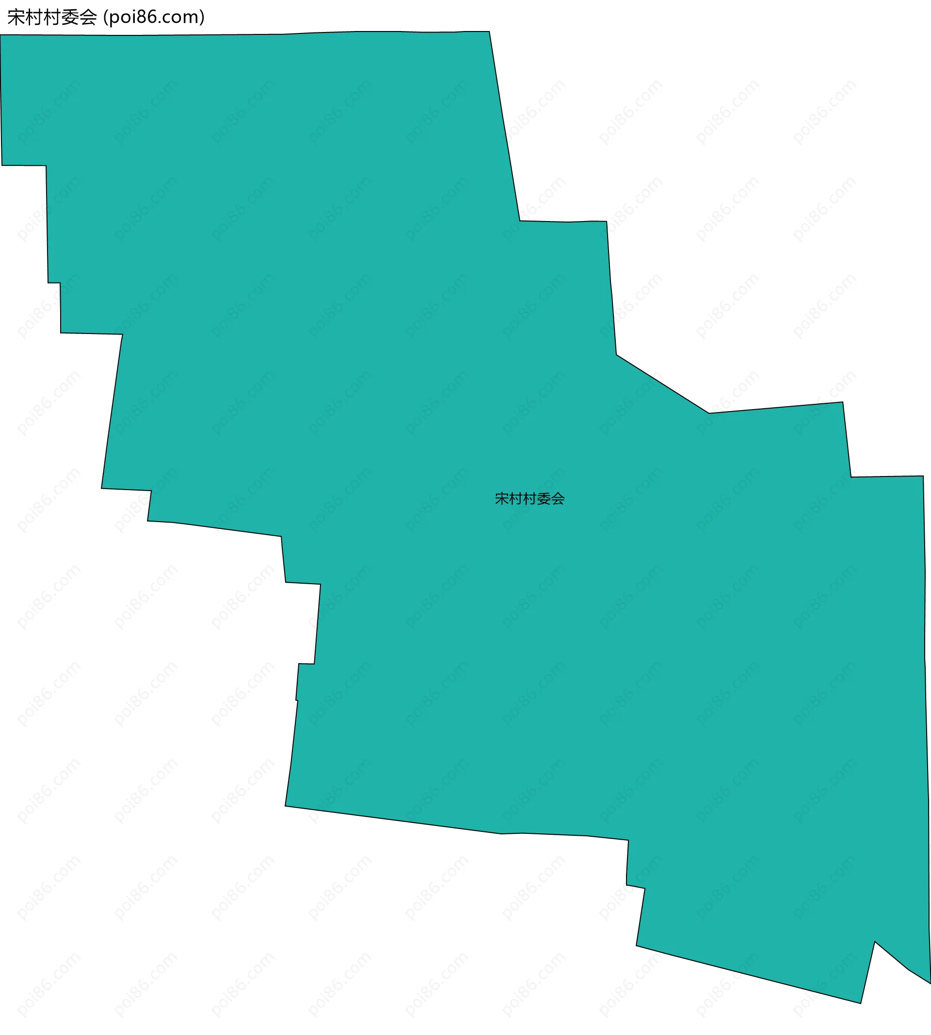 宋村村委会边界地图