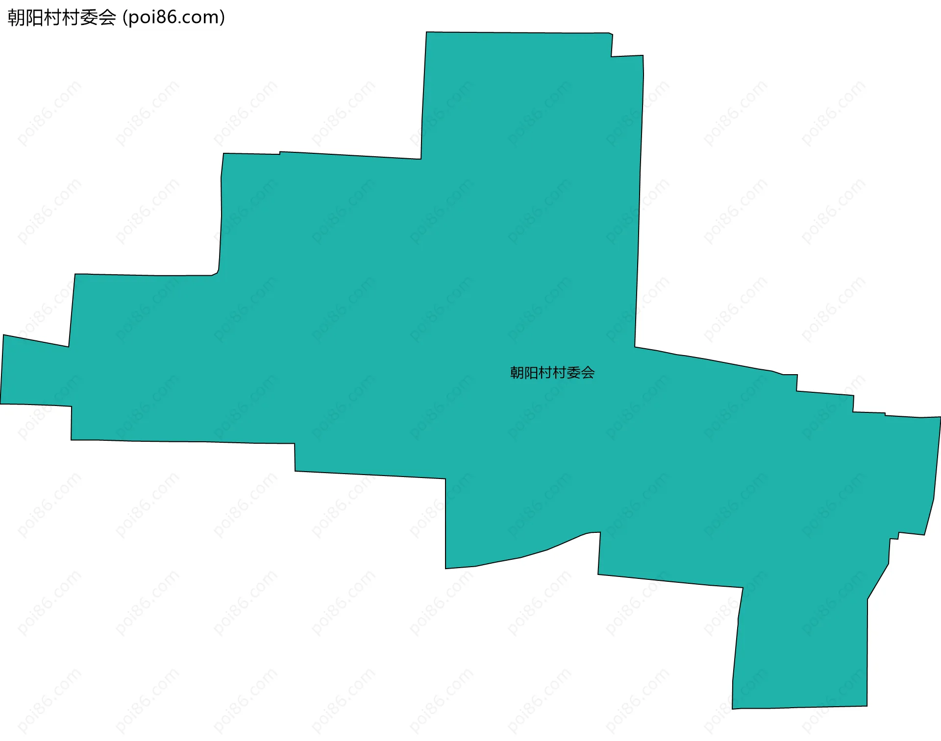 朝阳村村委会边界地图