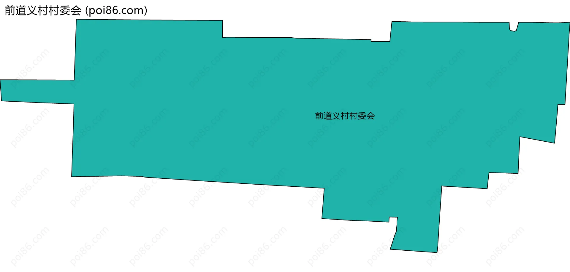 前道义村村委会边界地图