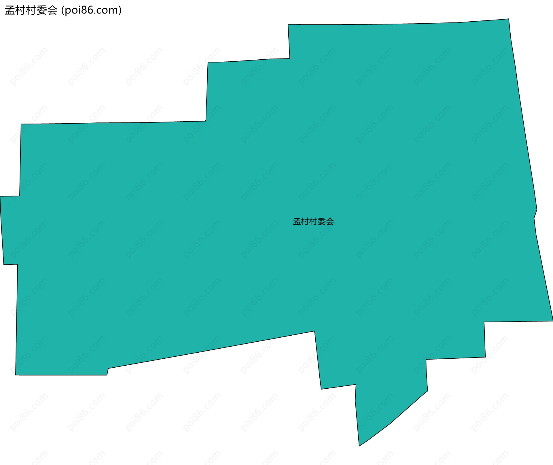 孟村村委会边界地图