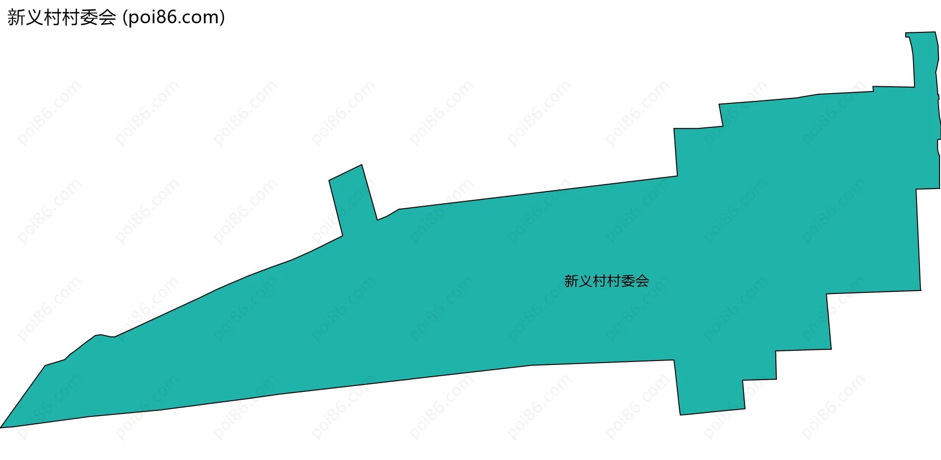 新义村村委会边界地图