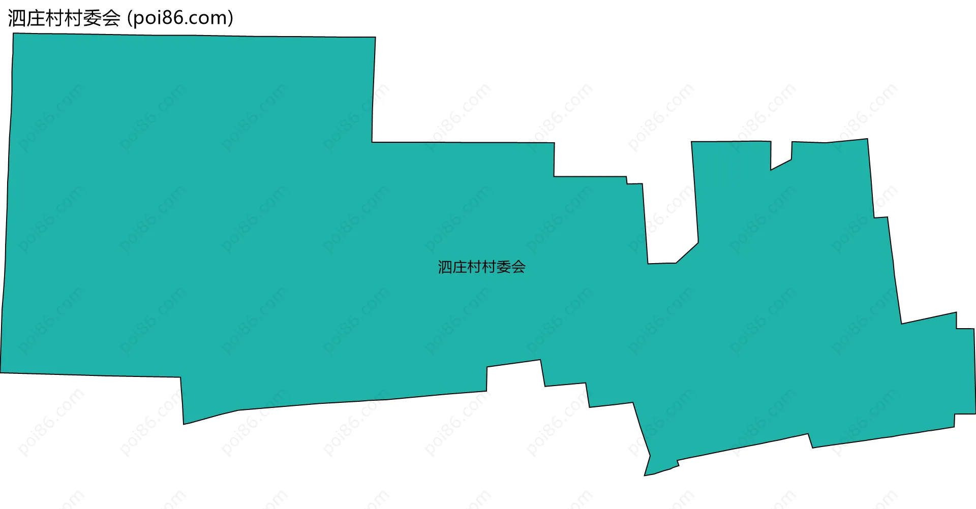 泗庄村村委会边界地图