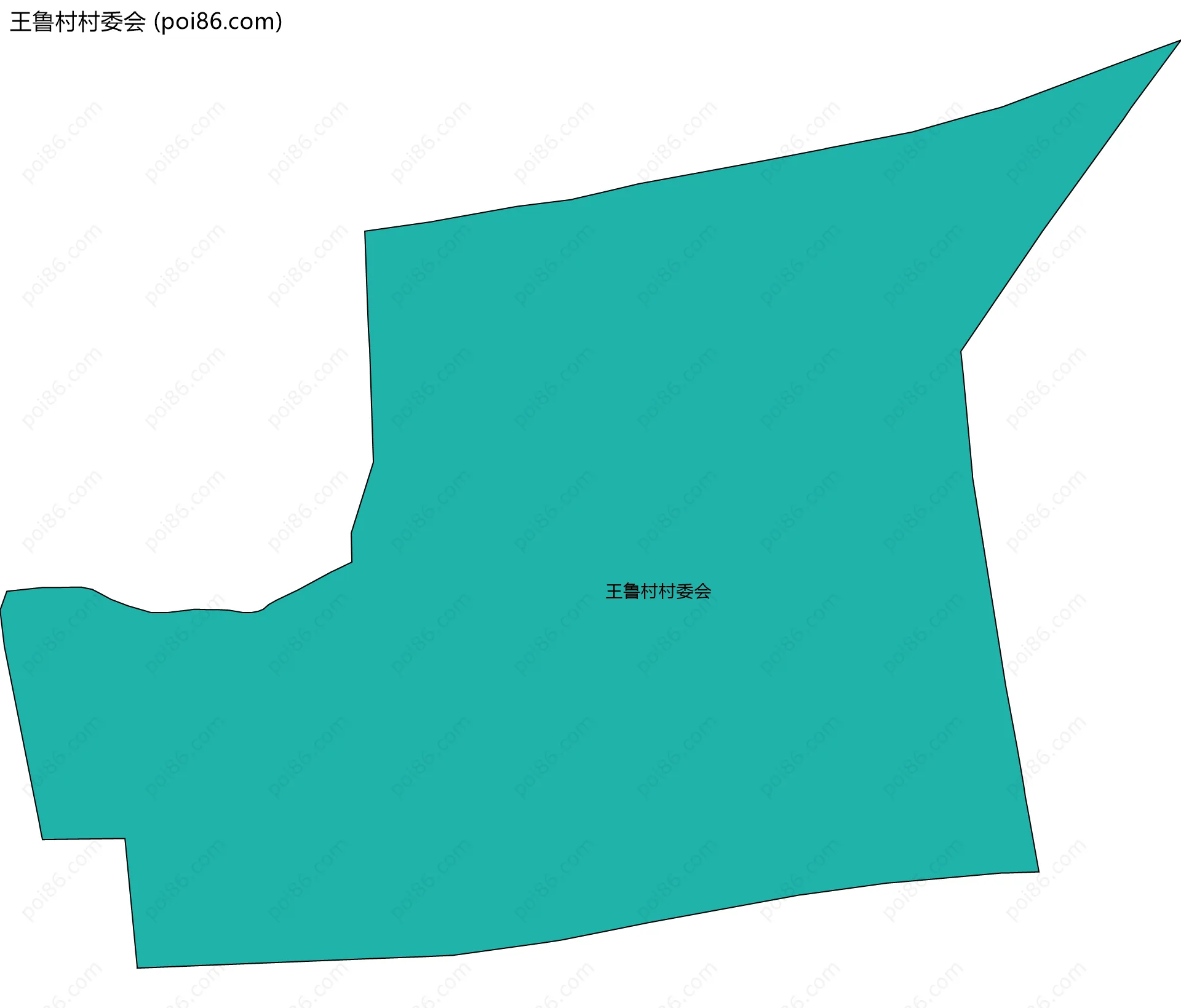 王鲁村村委会边界地图