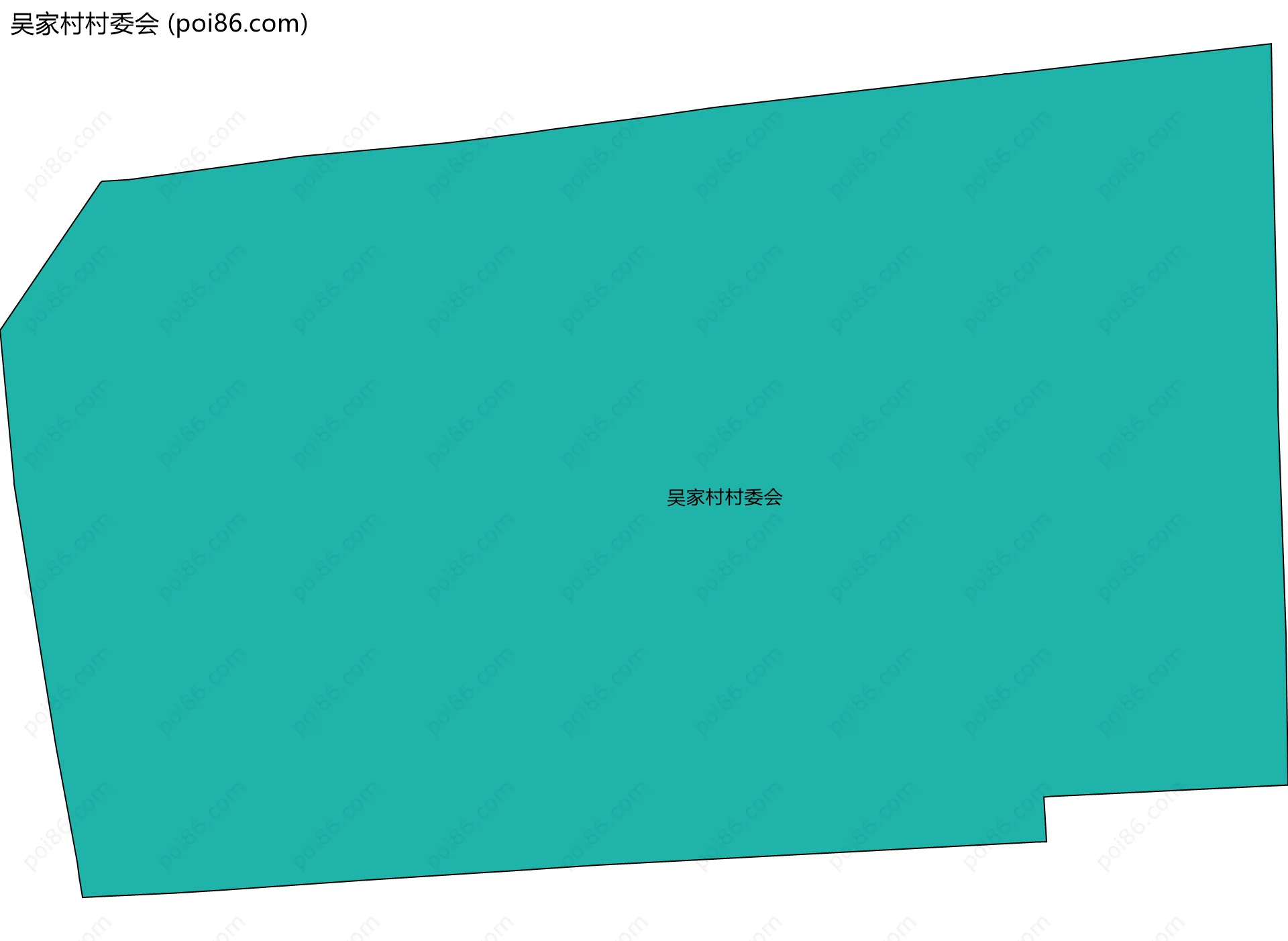 吴家村村委会边界地图