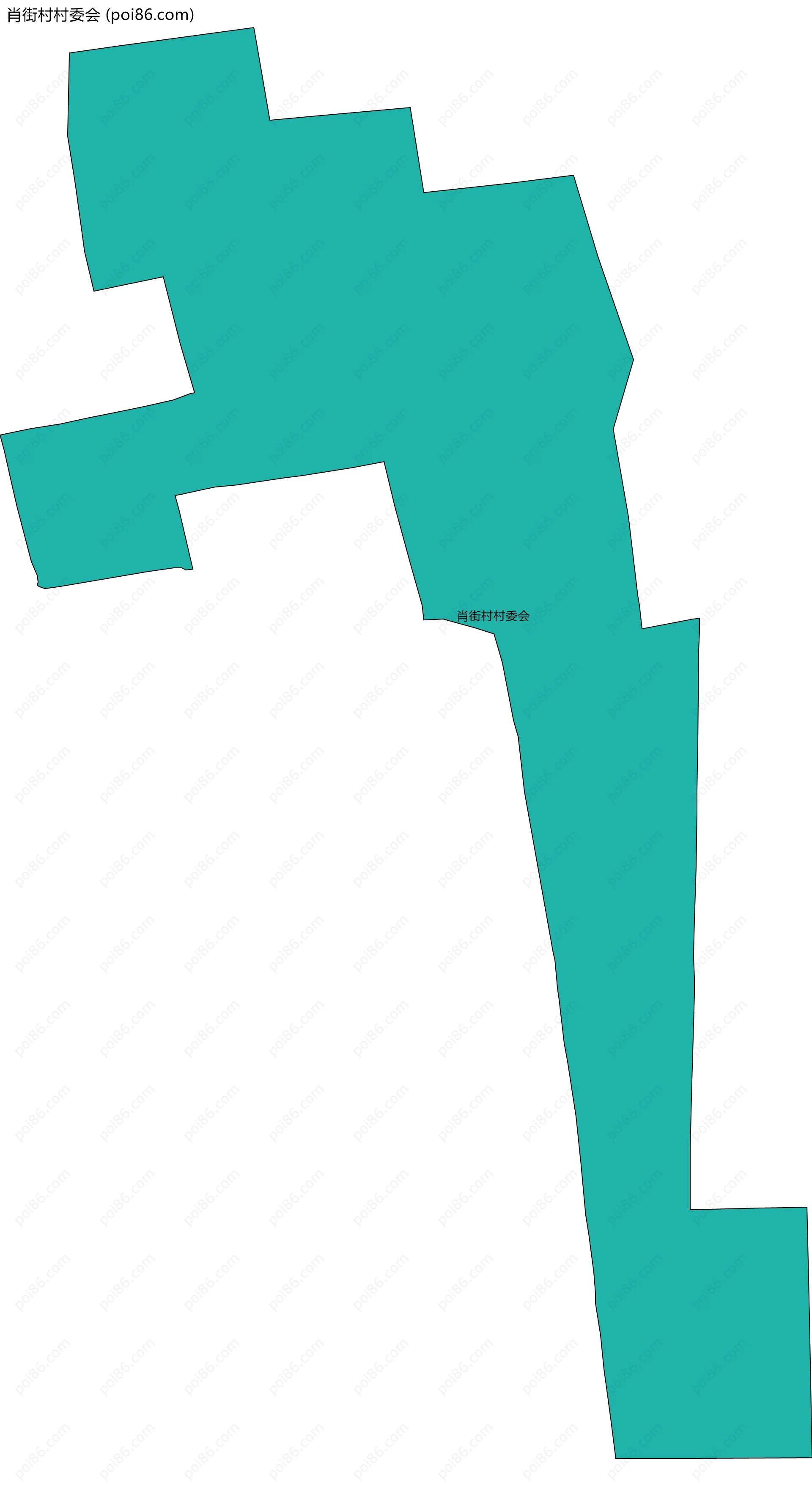 肖街村村委会边界地图