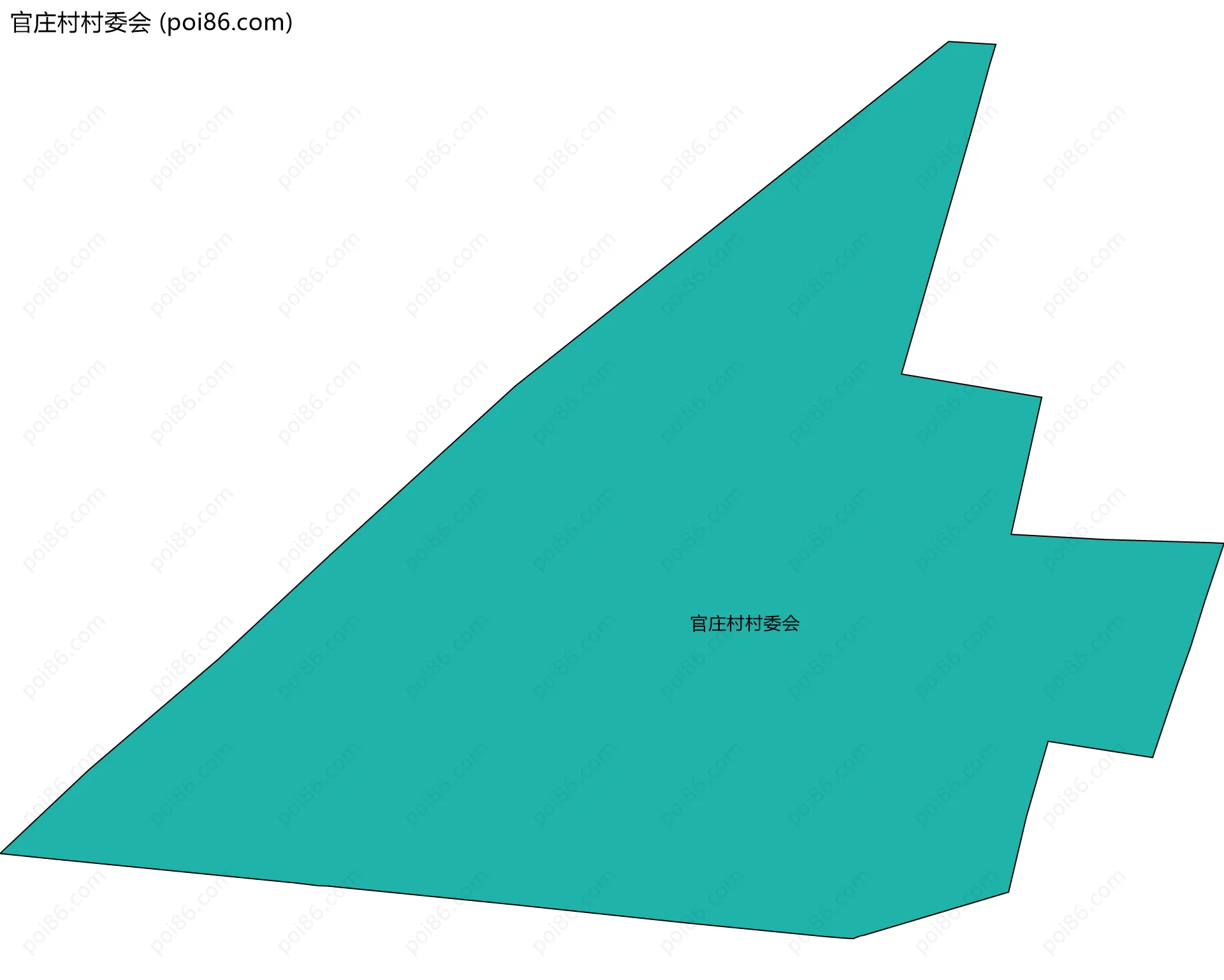 官庄村村委会边界地图