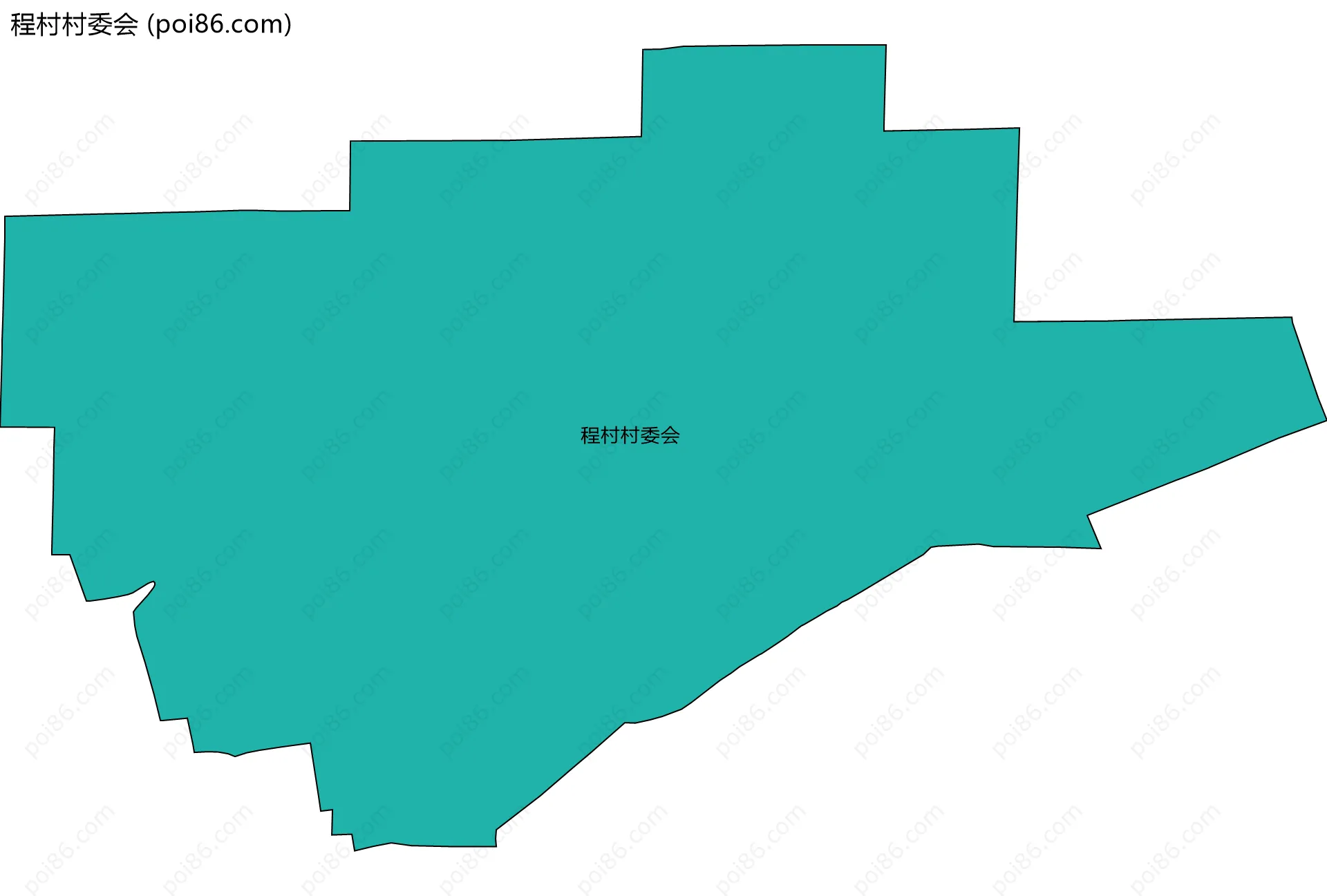 程村村委会边界地图
