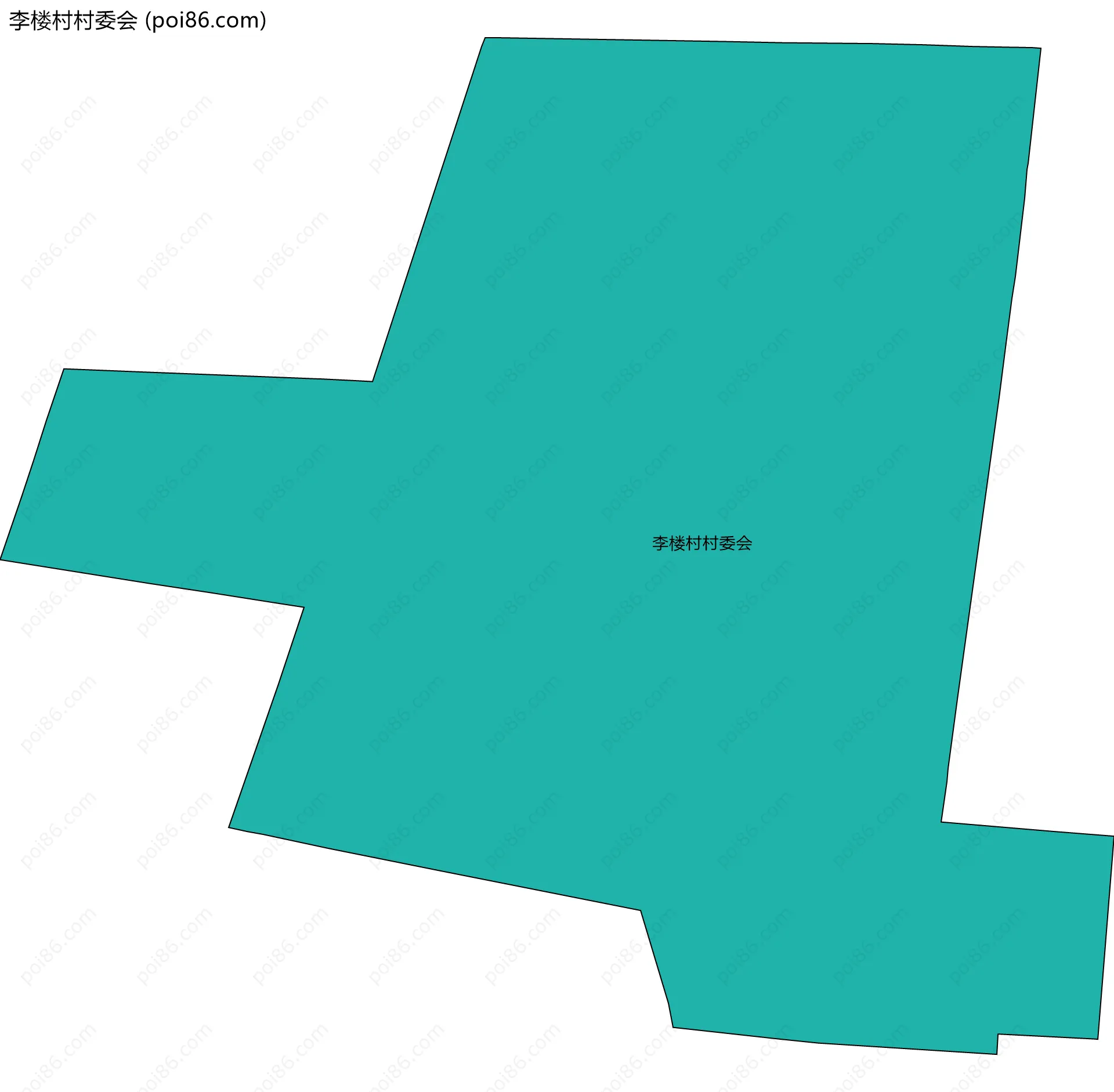 李楼村村委会边界地图