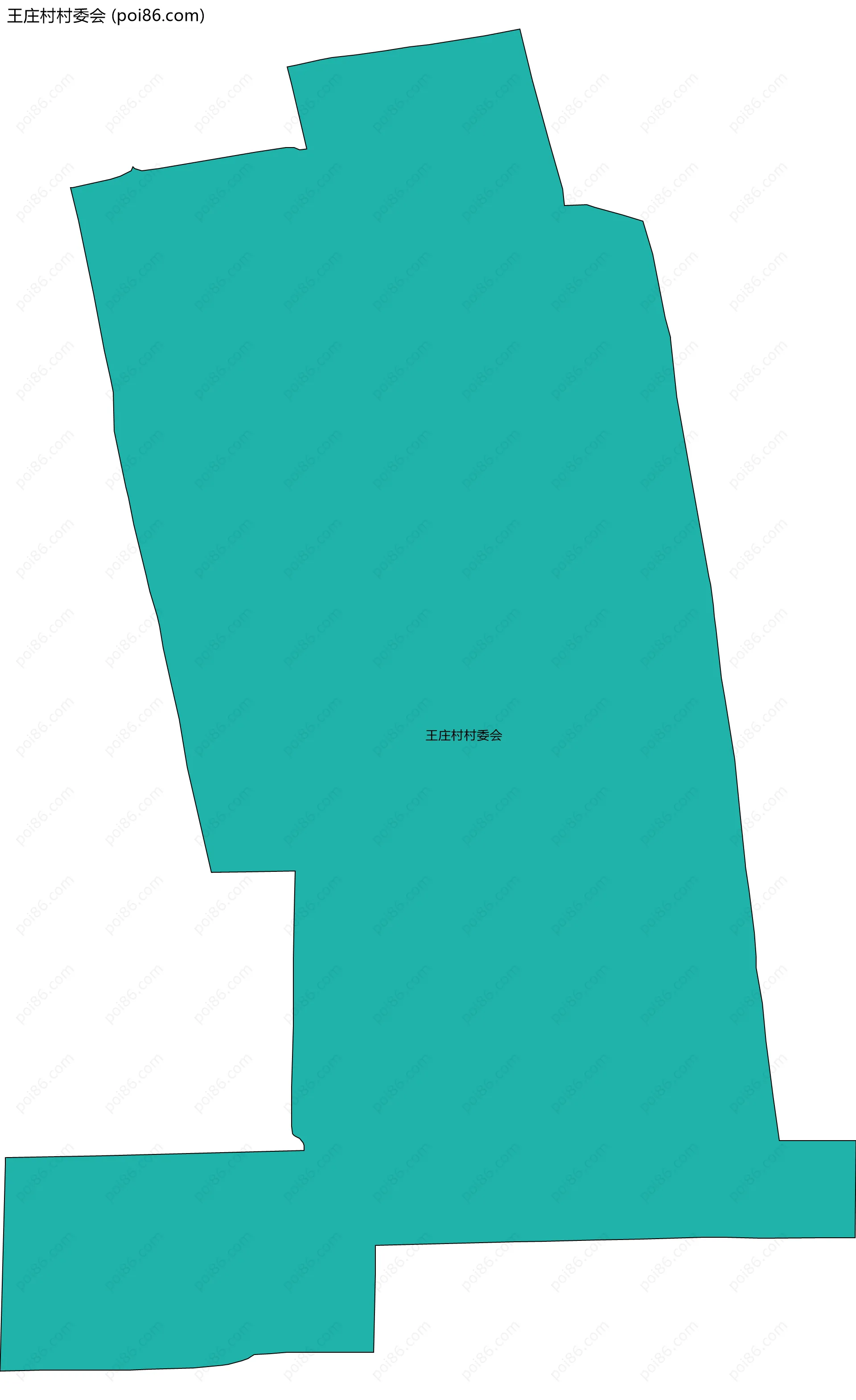 王庄村村委会边界地图