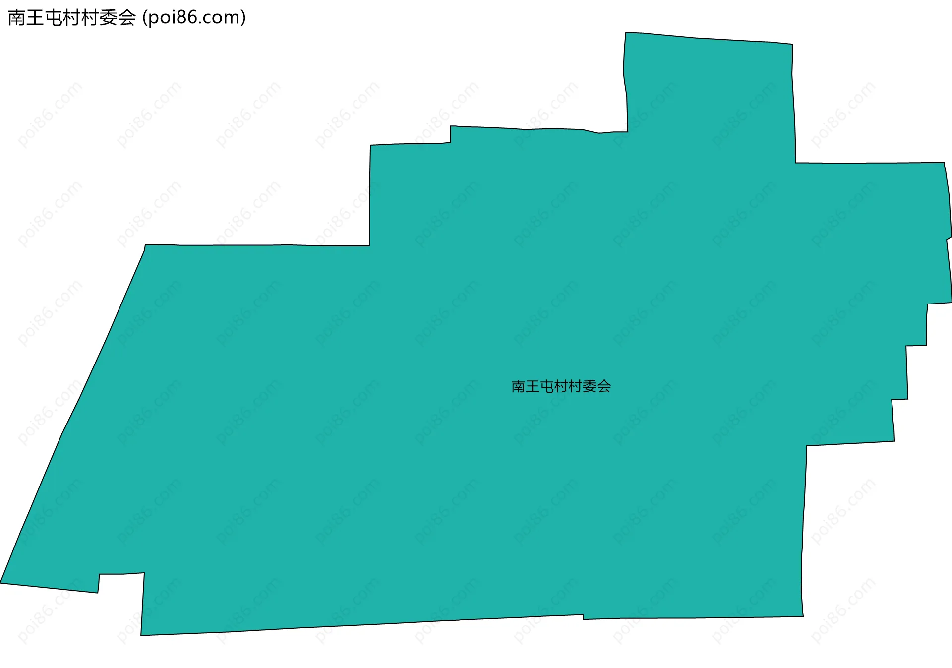南王屯村村委会边界地图