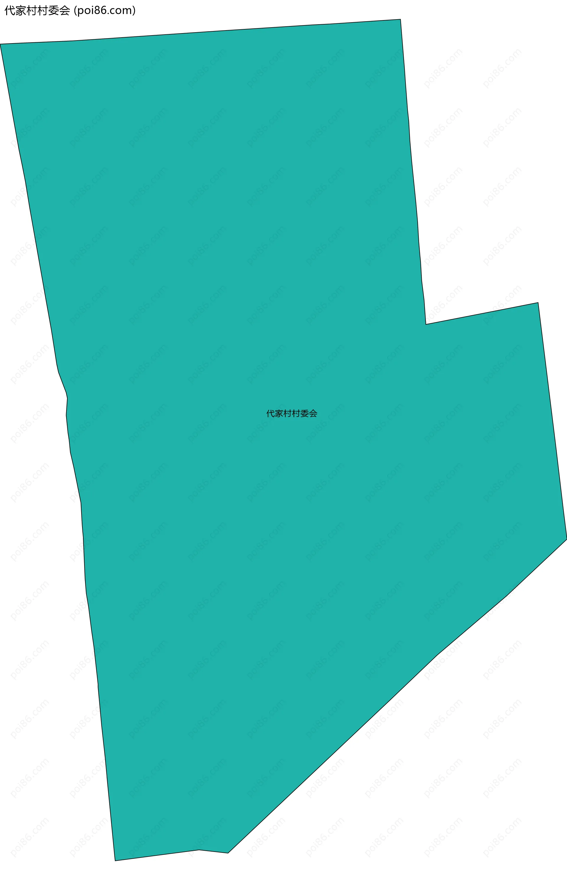 代家村村委会边界地图