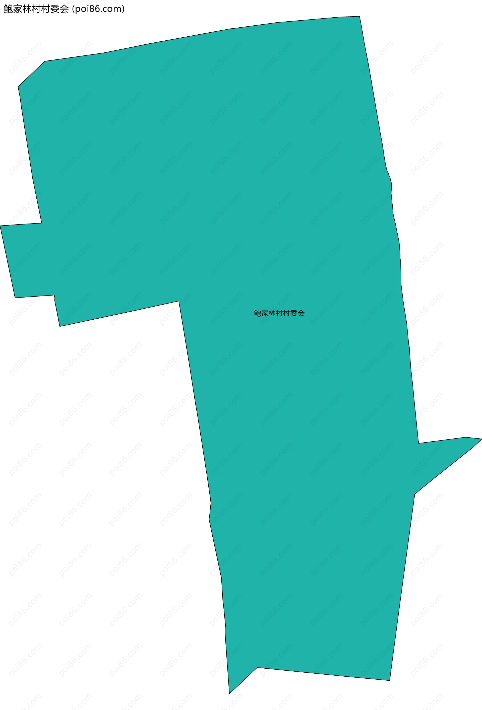 鲍家林村村委会边界地图