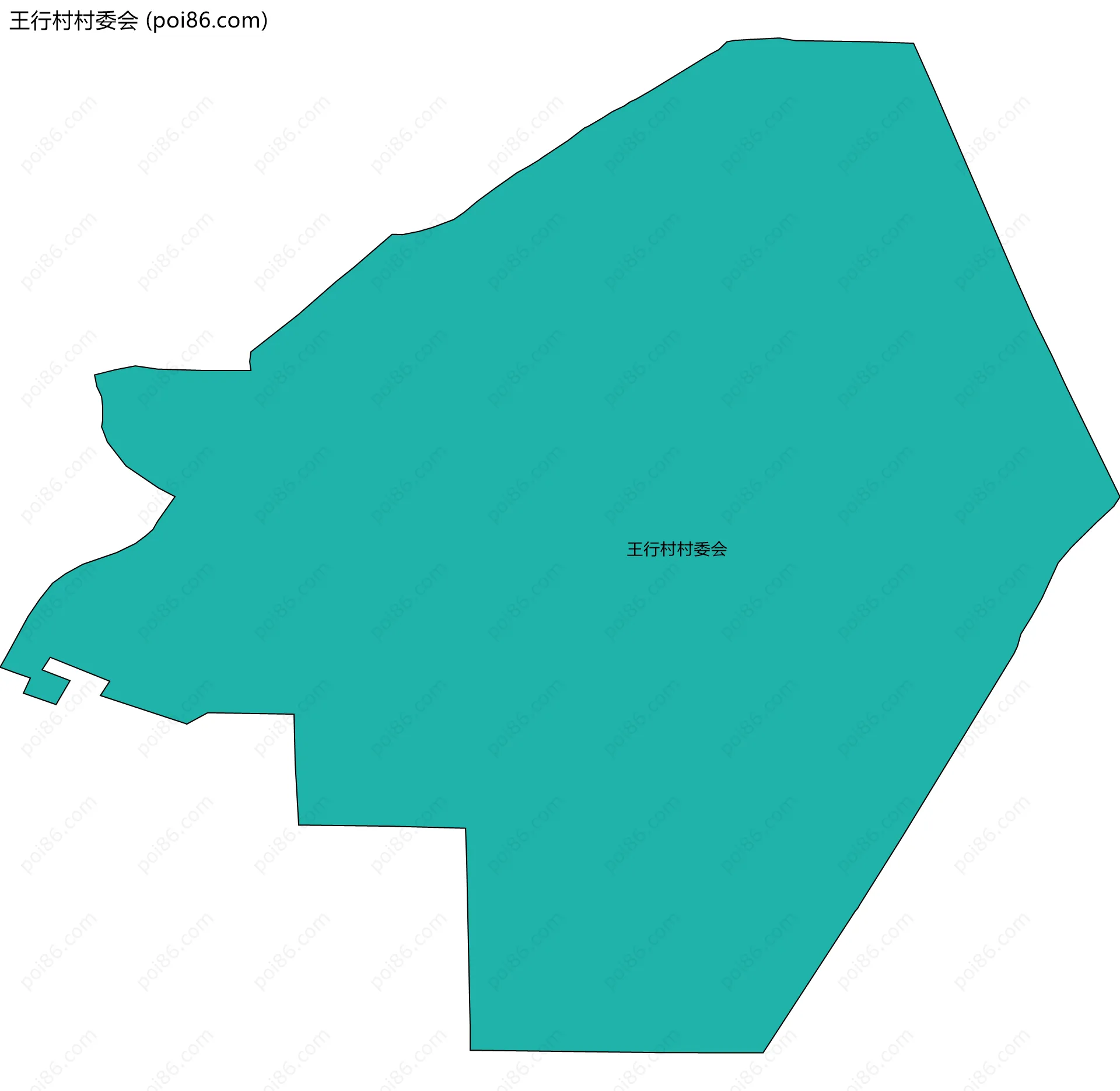 王行村村委会边界地图