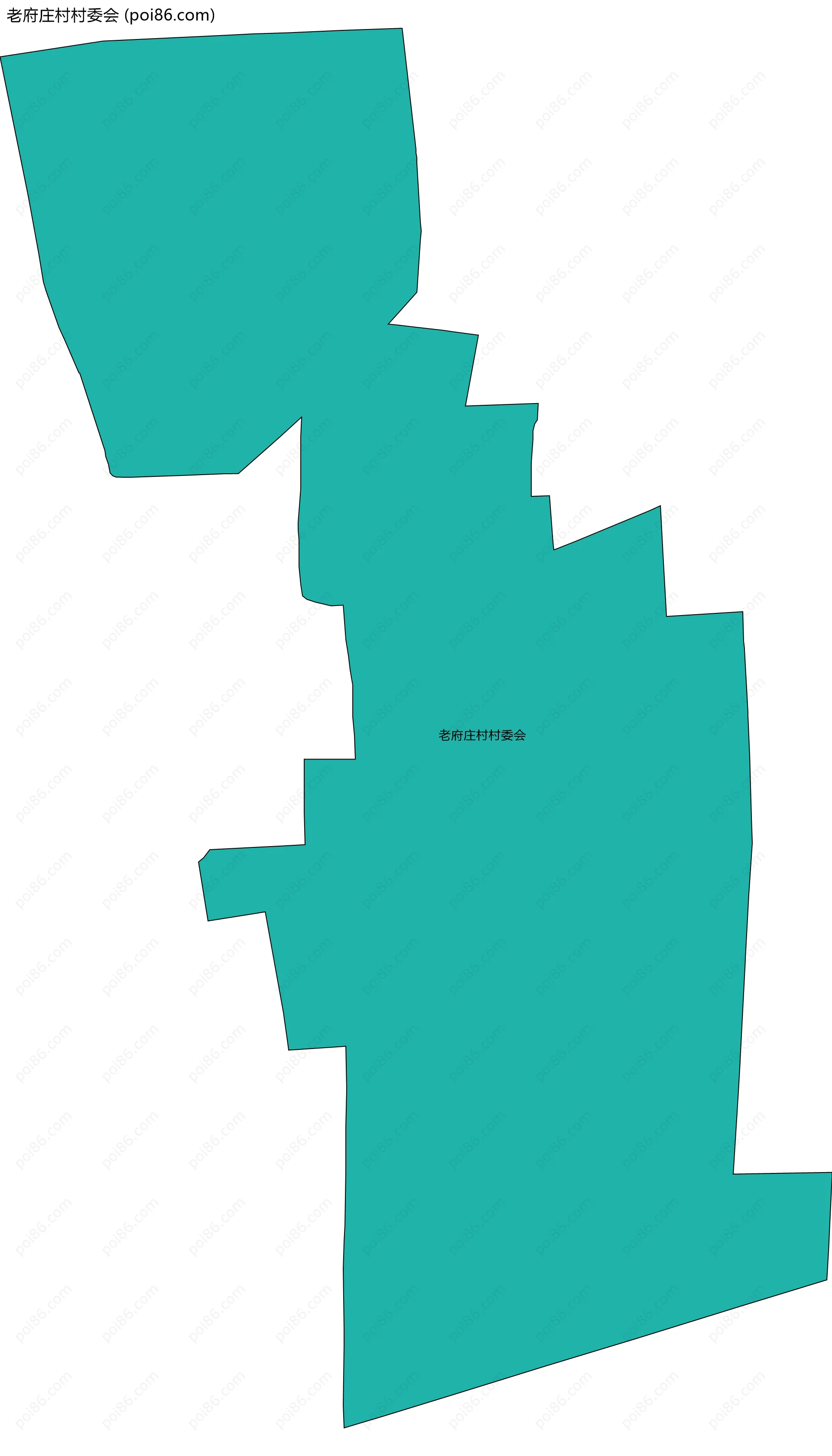 老府庄村村委会边界地图