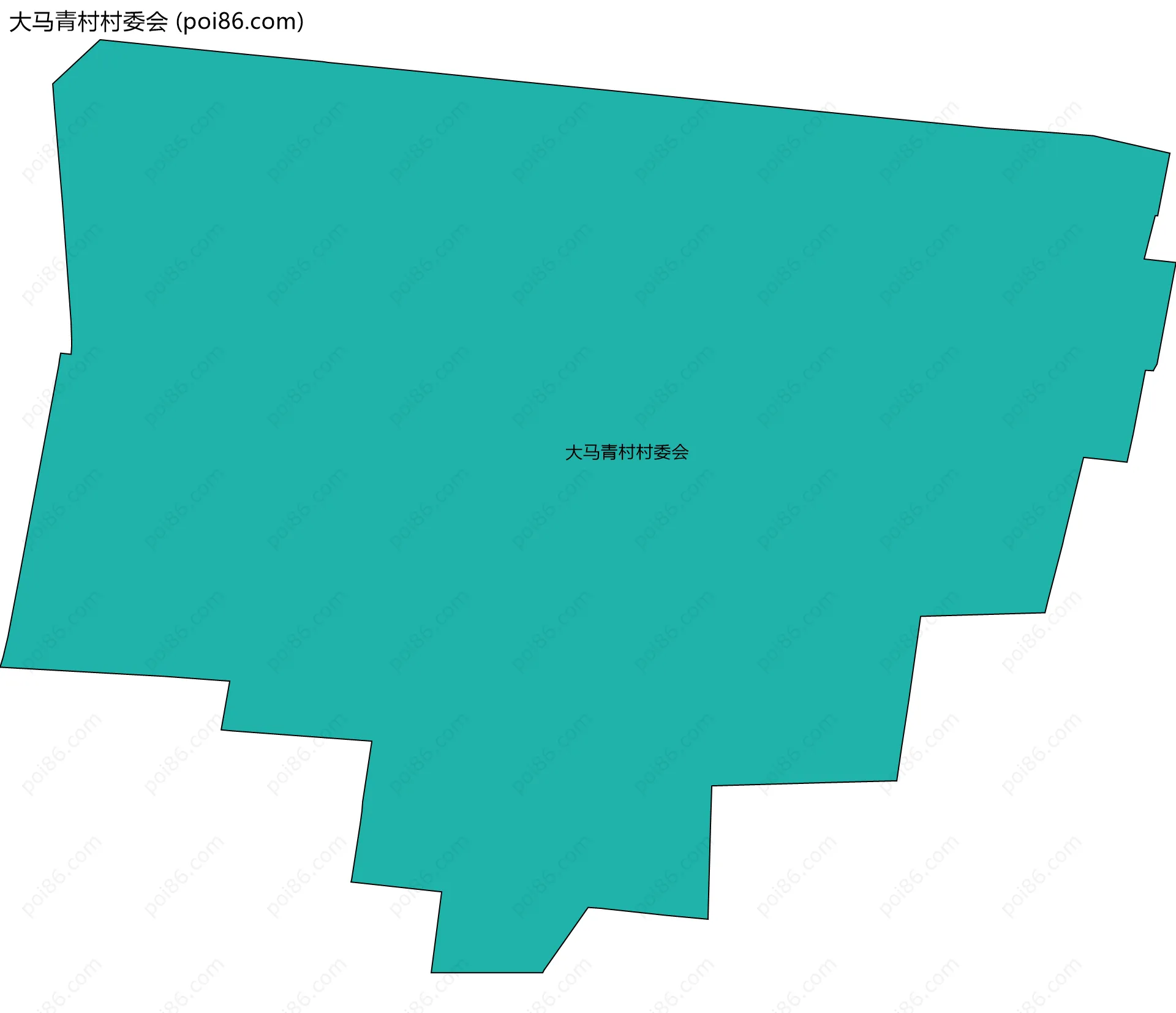 大马青村村委会边界地图