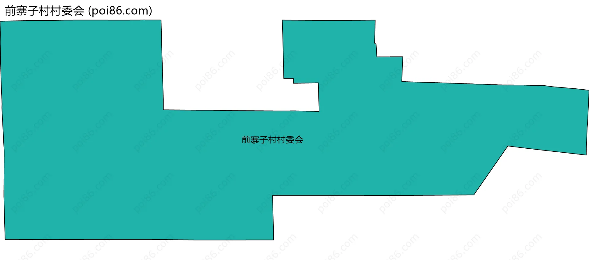 前寨子村村委会边界地图
