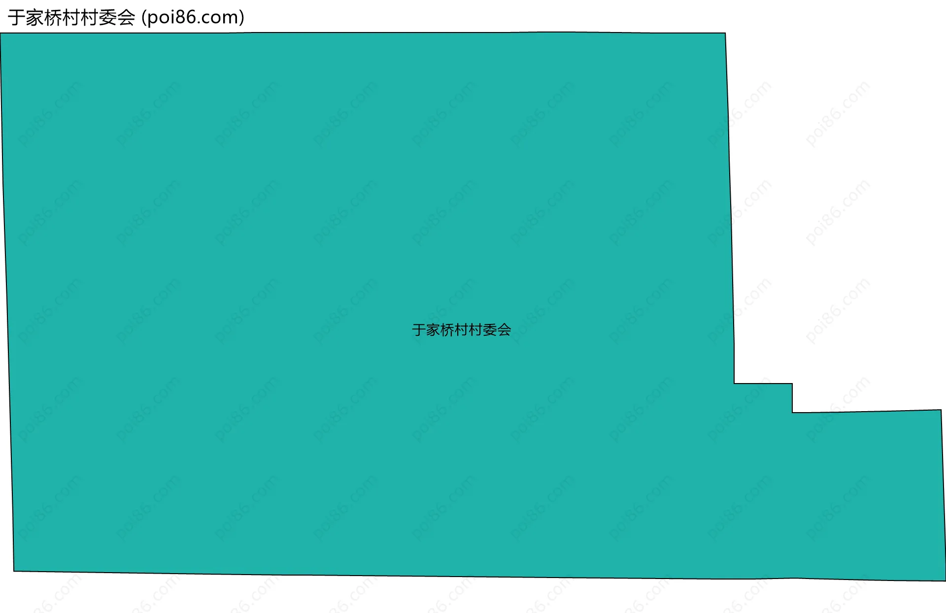 于家桥村村委会边界地图