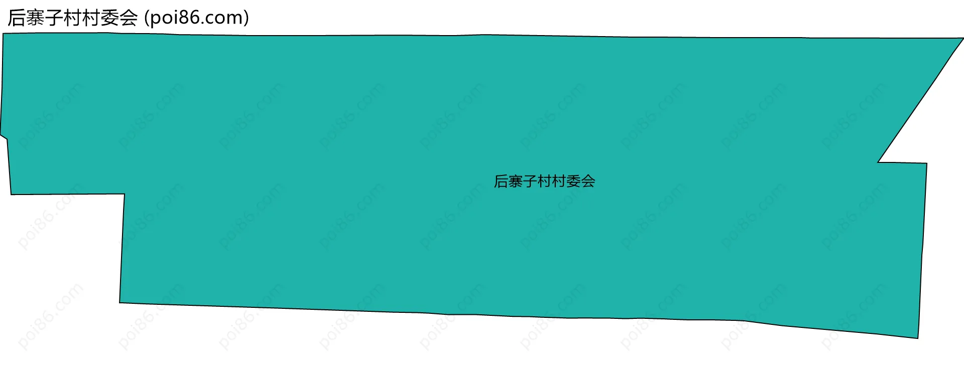 后寨子村村委会边界地图