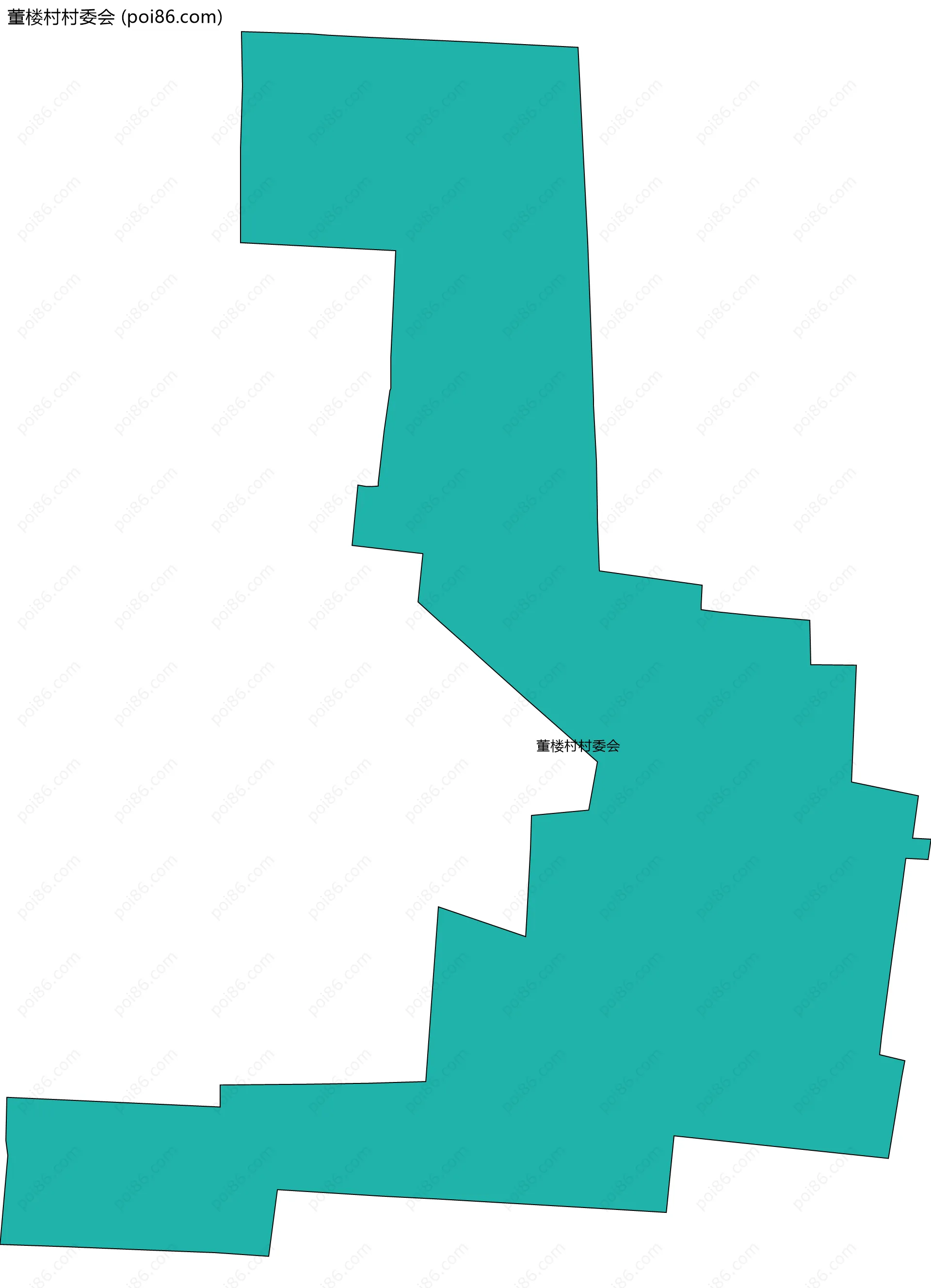 董楼村村委会边界地图