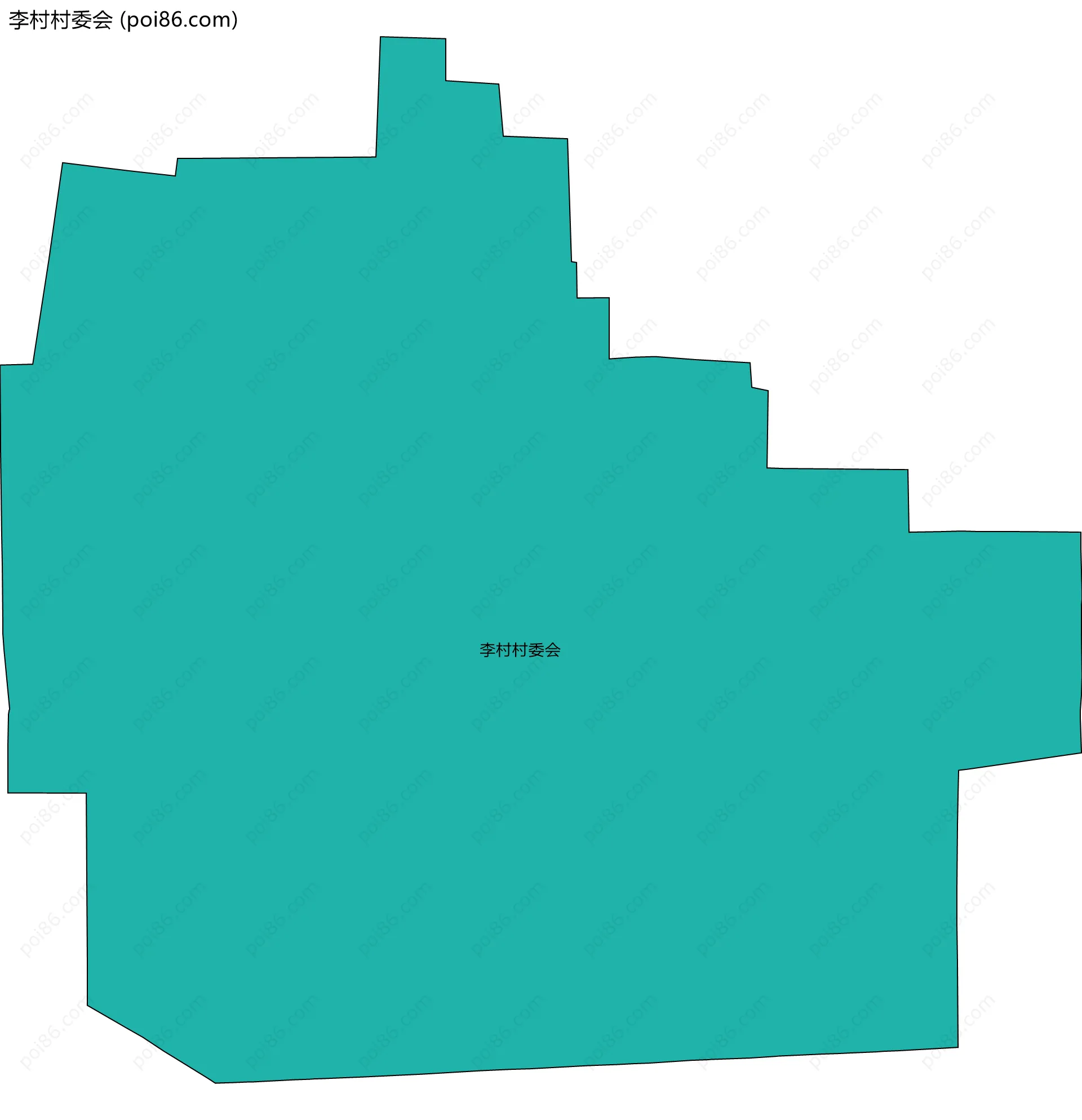 李村村委会边界地图