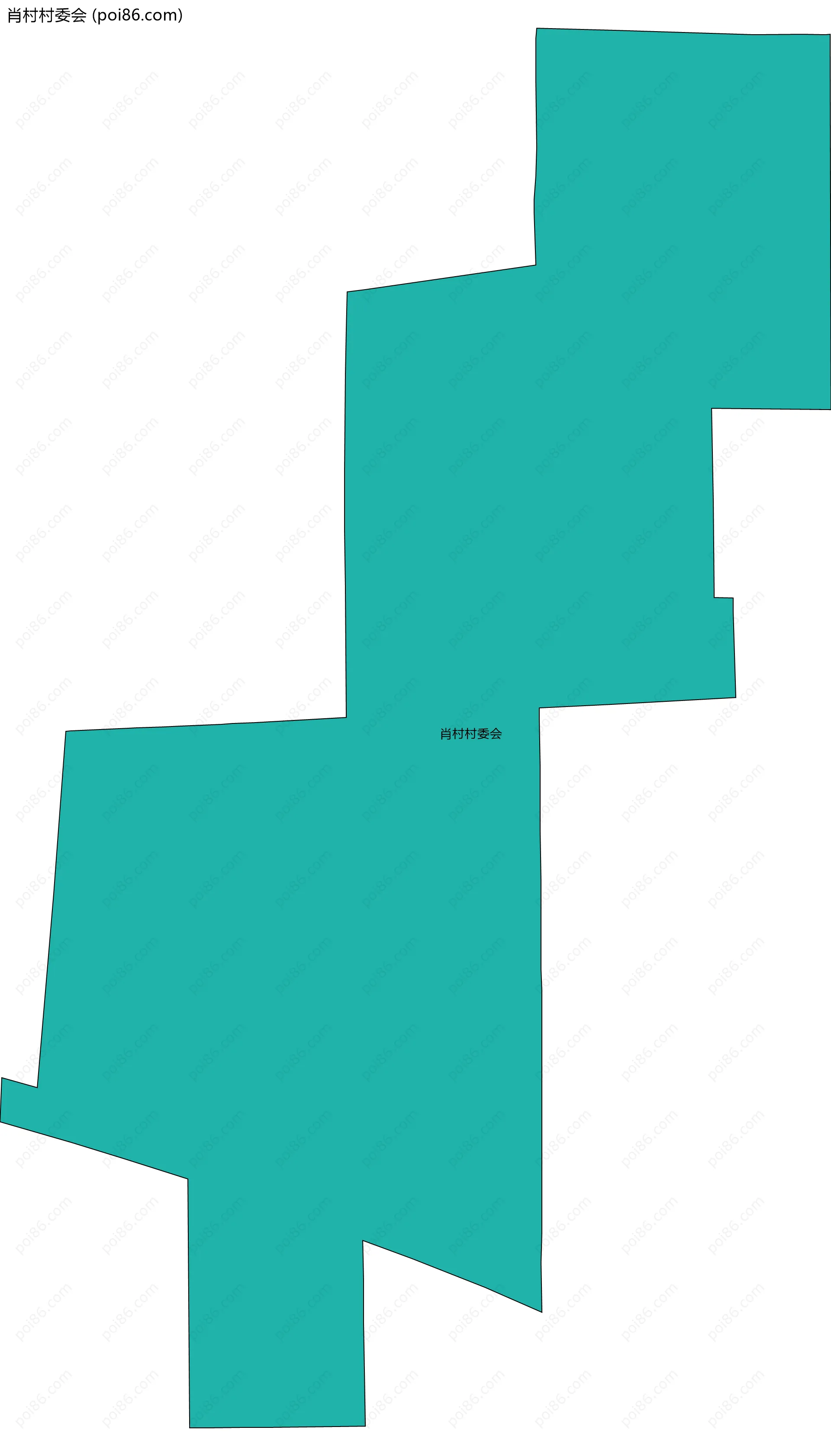 肖村村委会边界地图