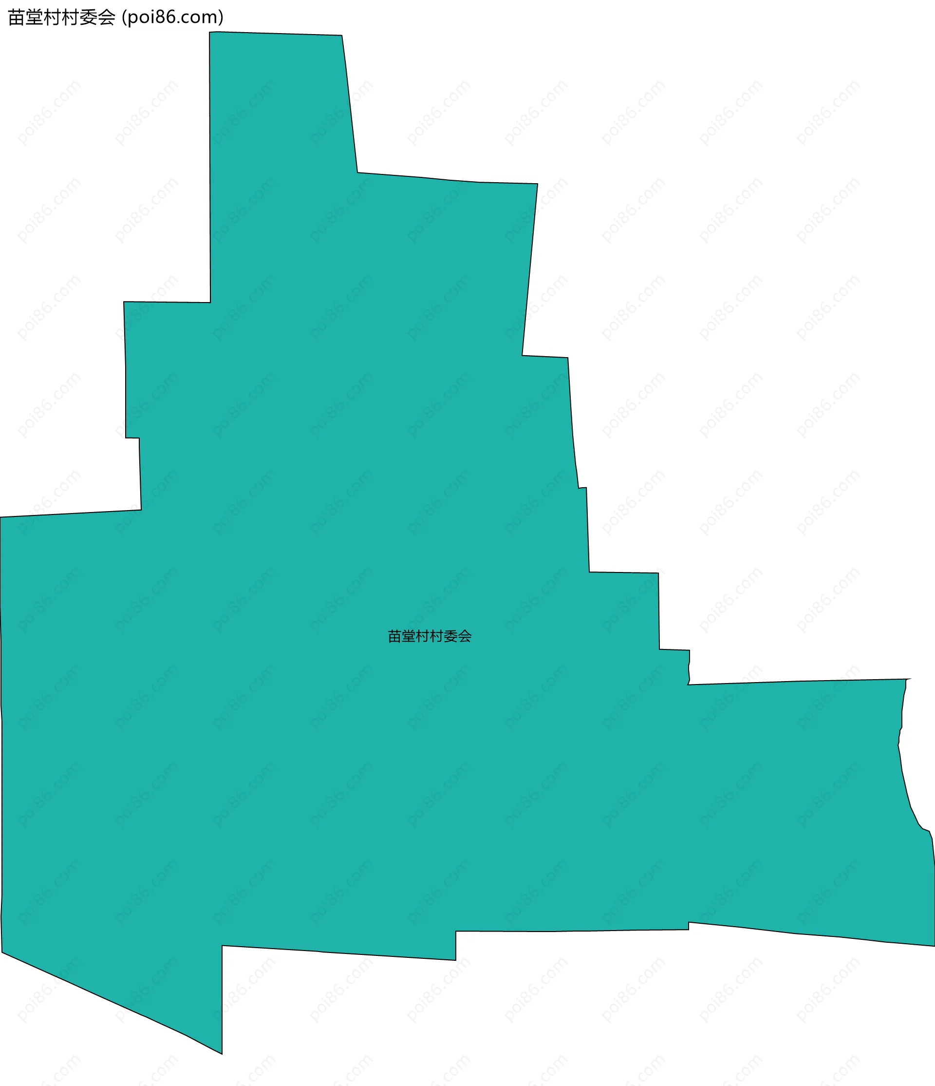 苗堂村村委会边界地图