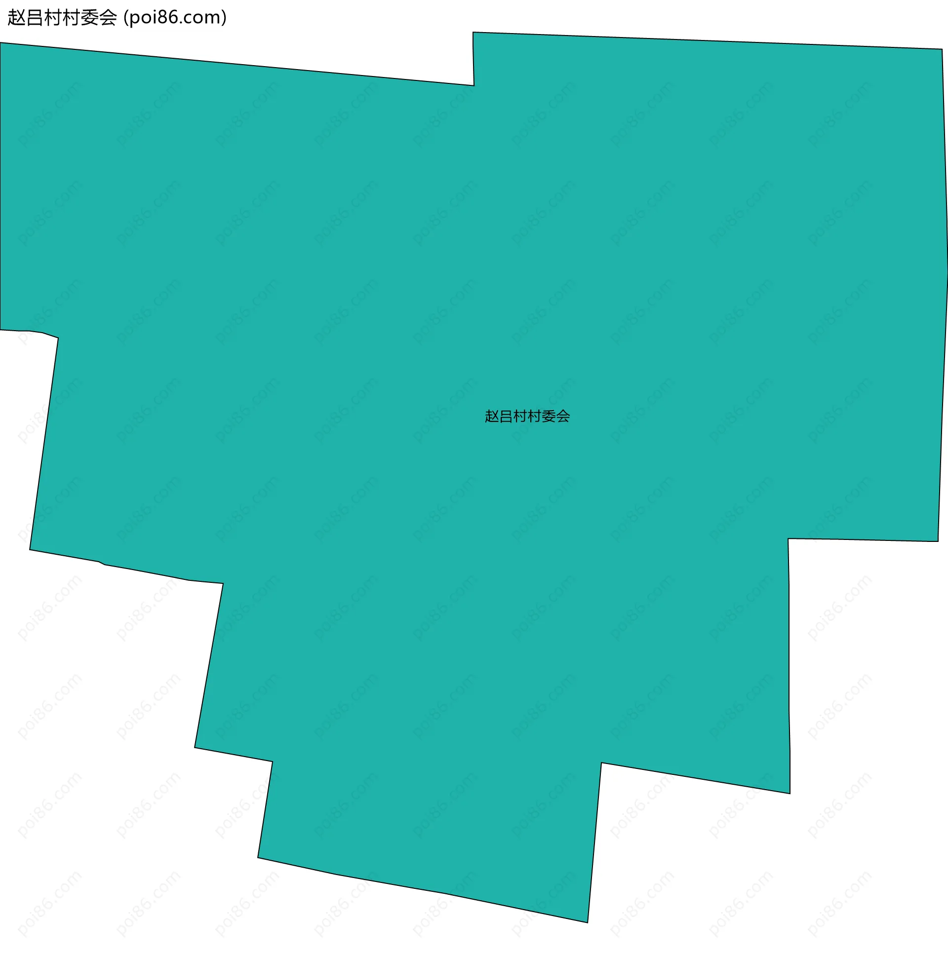 赵吕村村委会边界地图