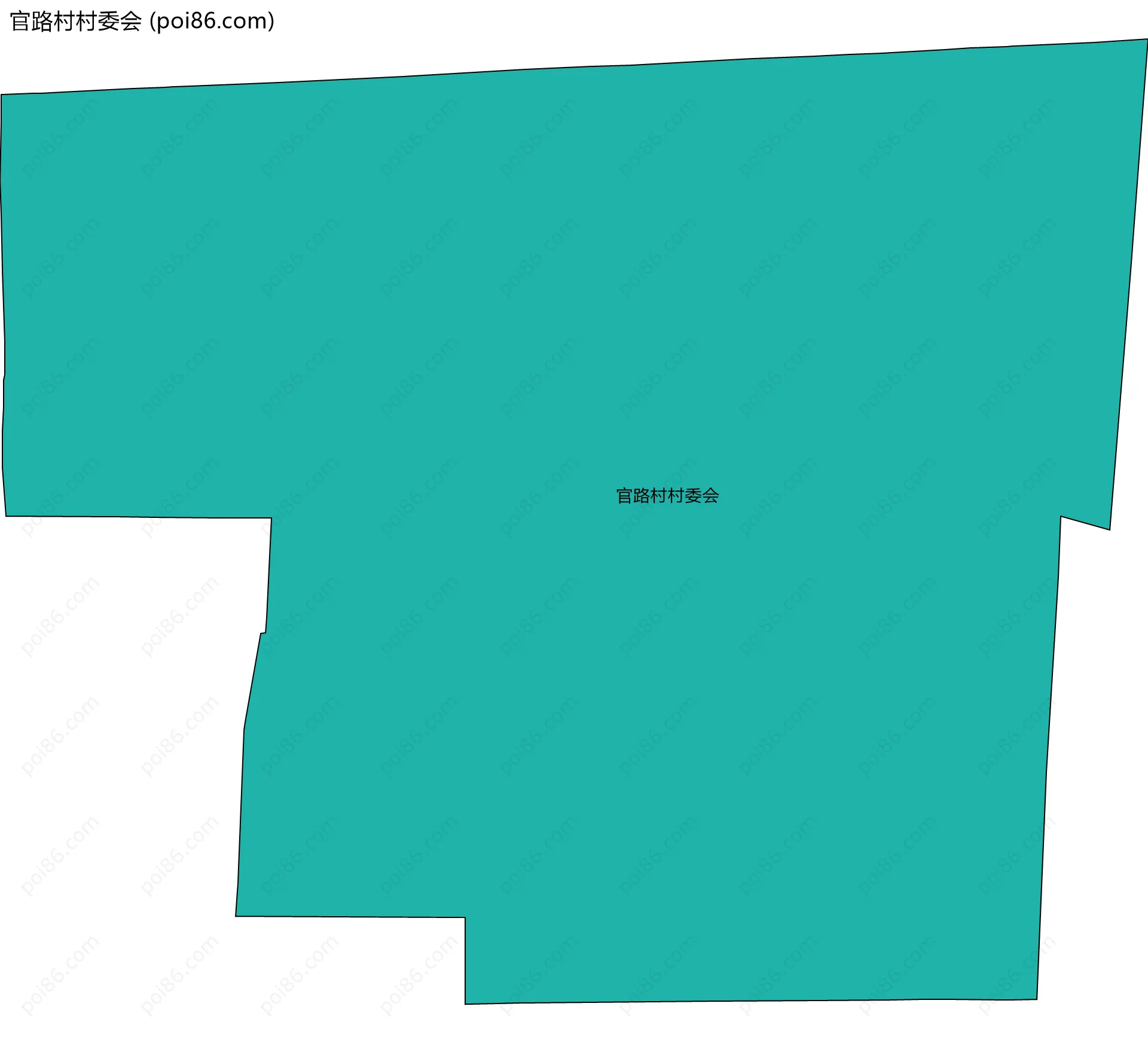 官路村村委会边界地图