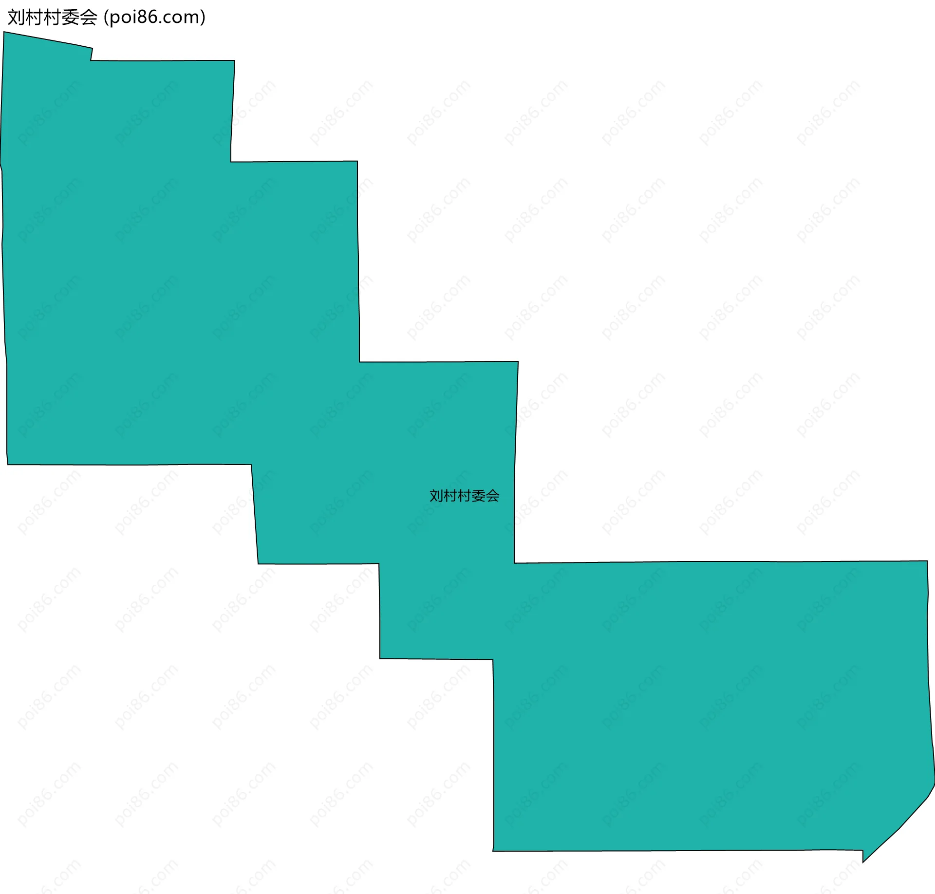 刘村村委会边界地图