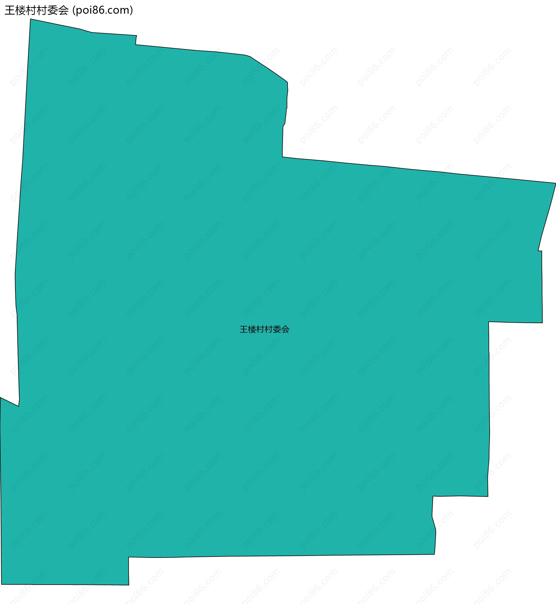 王楼村村委会边界地图