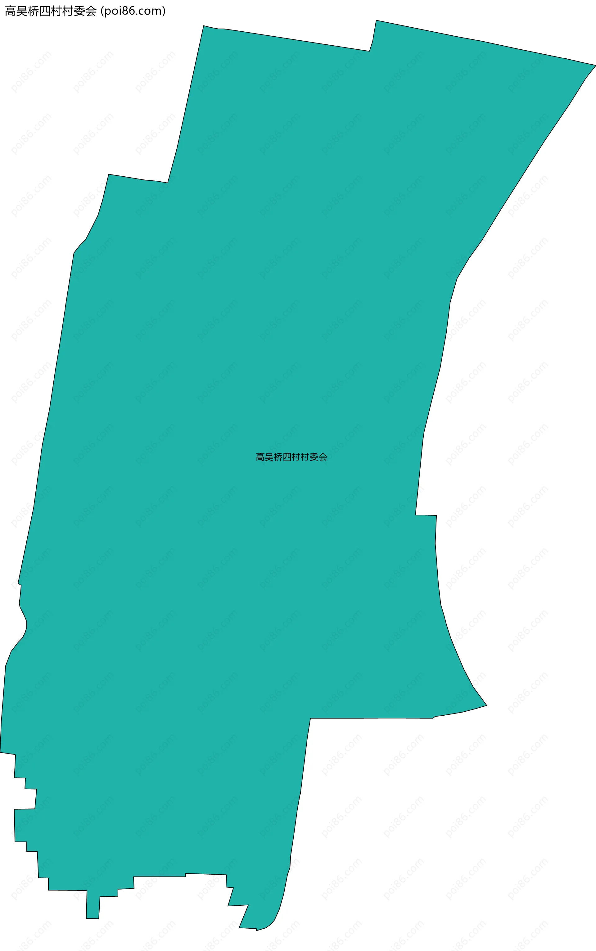 高吴桥四村村委会边界地图
