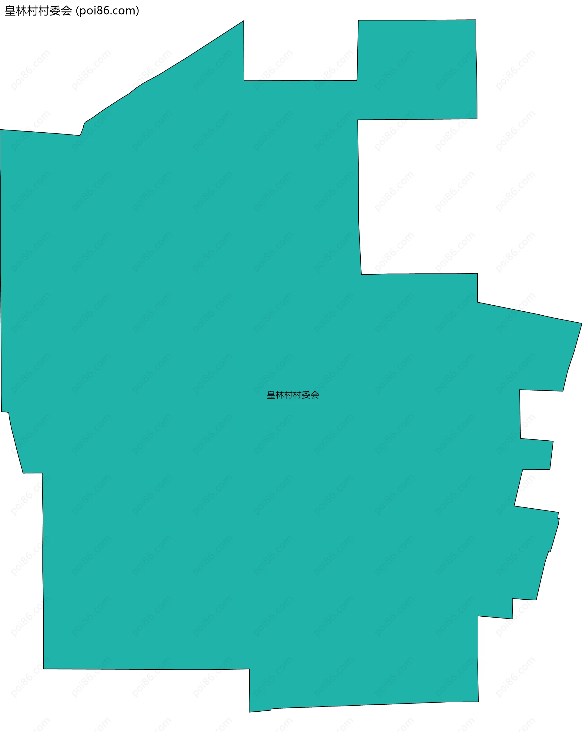 皇林村村委会边界地图